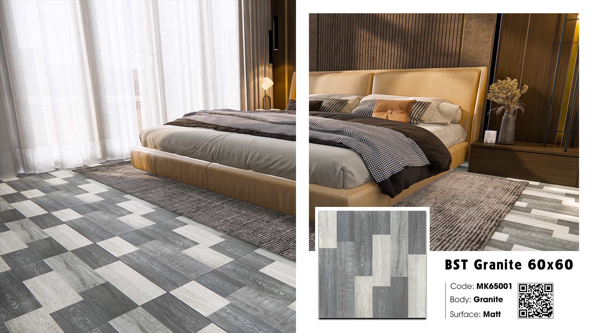 Gạch Lát nền Ý Mỹ 60x60 MK65001