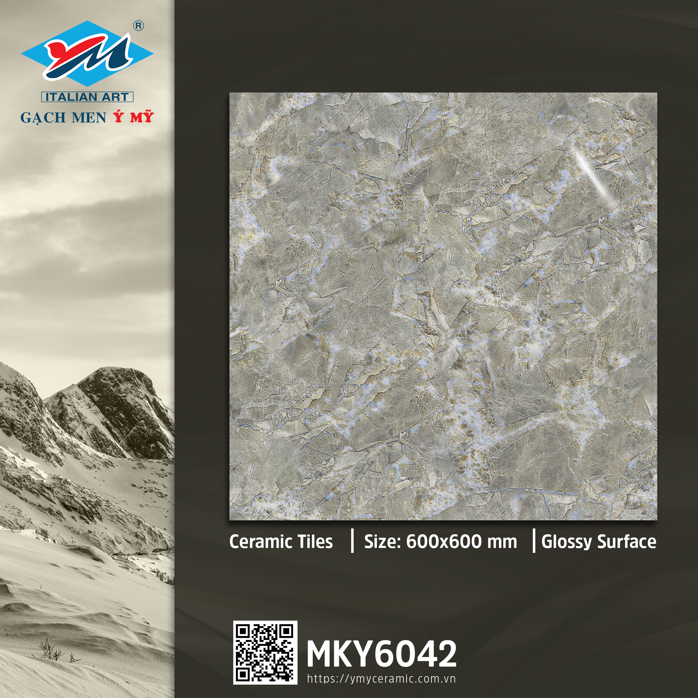 Gạch Lát nền Ý Mỹ 60x60 MKY6042 - Ảnh 5
