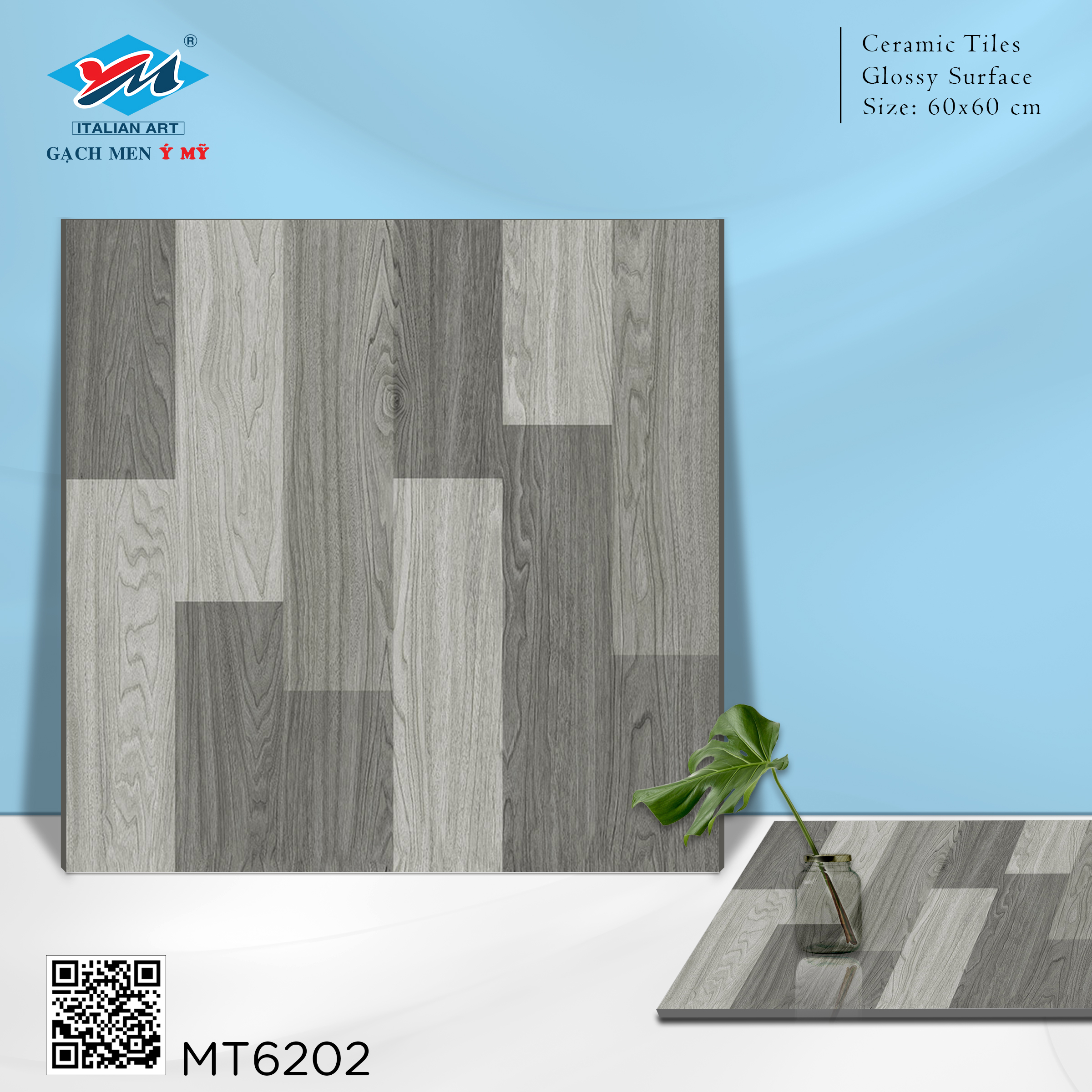 Gạch Lát nền Ý Mỹ 60x60 MT6202 - Ảnh 2