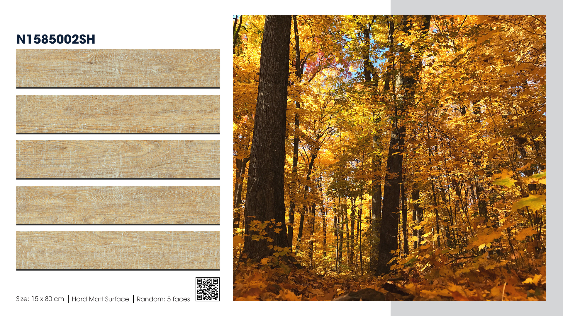 Gạch Lát nền Ý Mỹ 15x80 N1585002SH