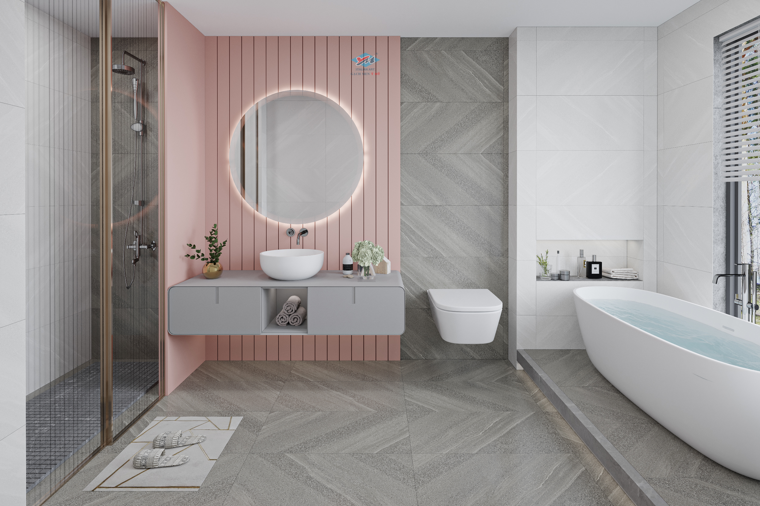 Gạch Ốp tường Ý Mỹ 40x80 N485011RC - Ảnh 7