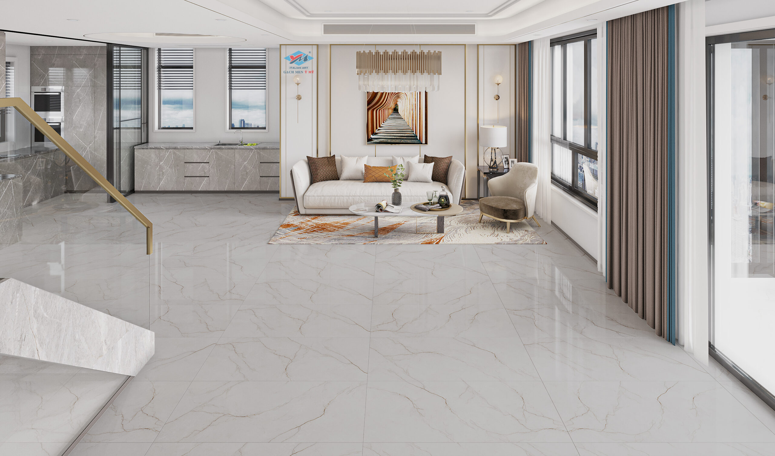 Gạch Lát nền Ý Mỹ 60x120 N61248007R - Ảnh 3