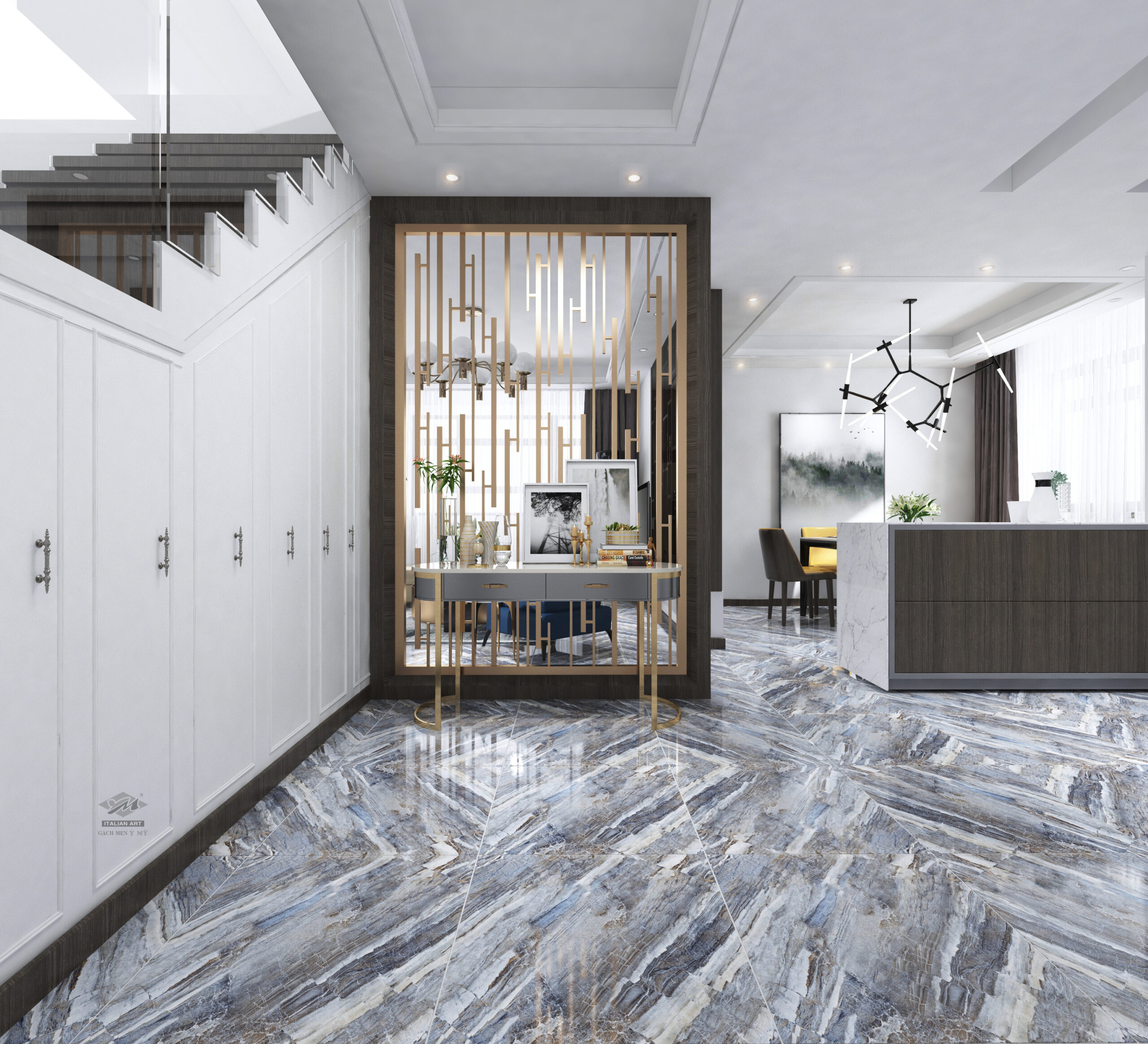 Gạch Lát nền Ý Mỹ 60x60 N68025 - Ảnh 2