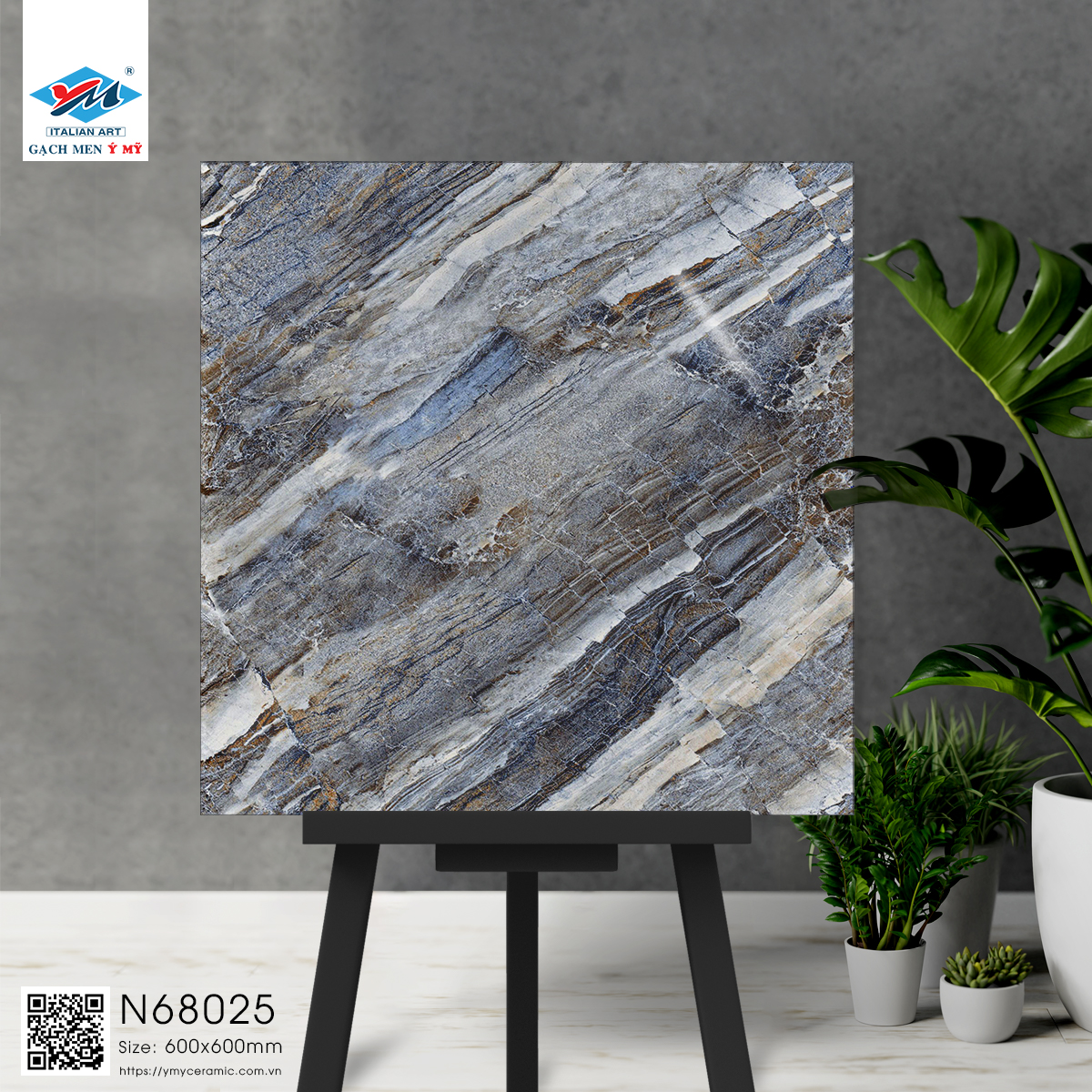 Gạch Lát nền Ý Mỹ 60x60 N68025 - Ảnh 5