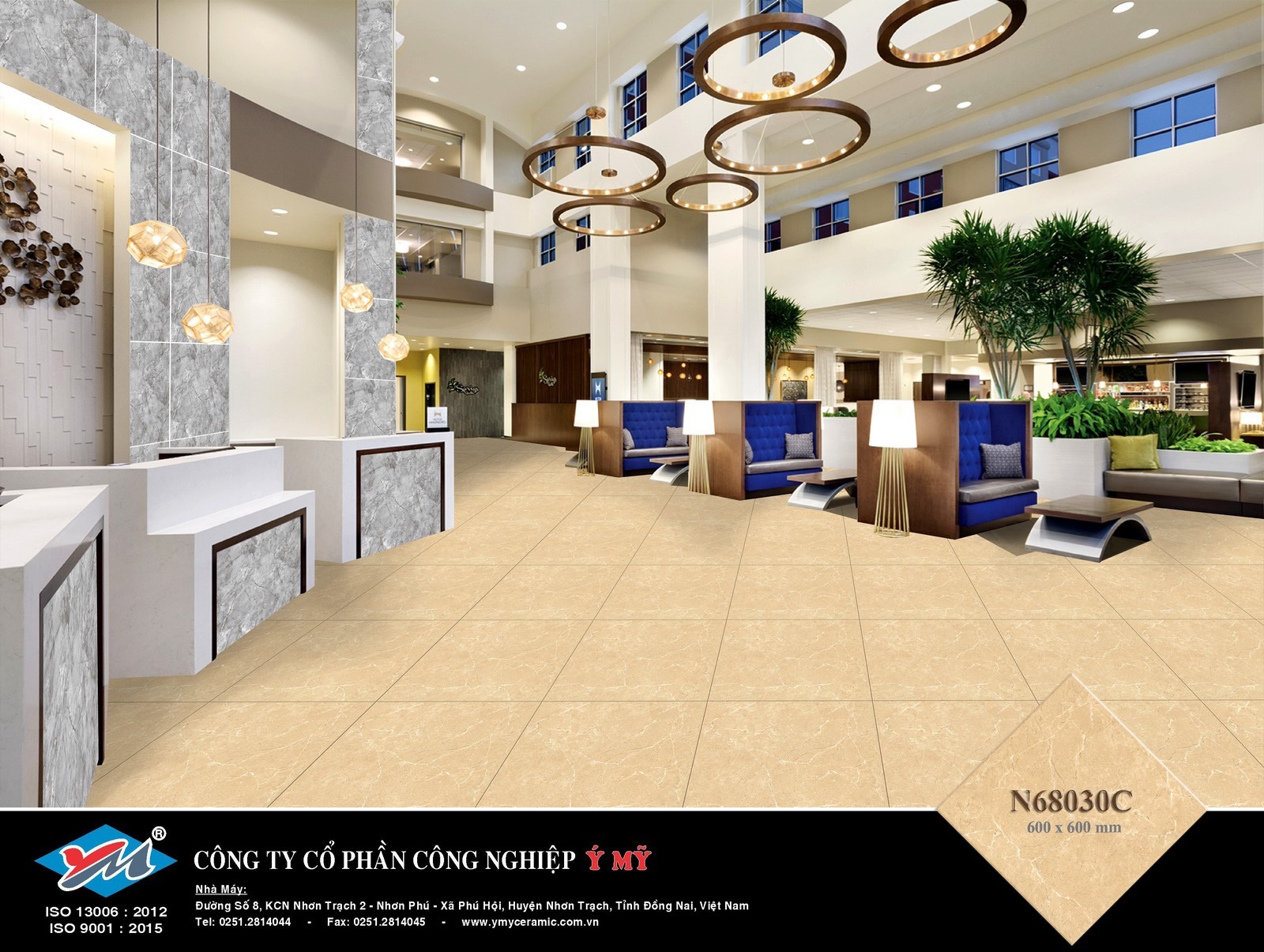 Gạch Lát nền Ý Mỹ 60x60 N68030C - Ảnh 2