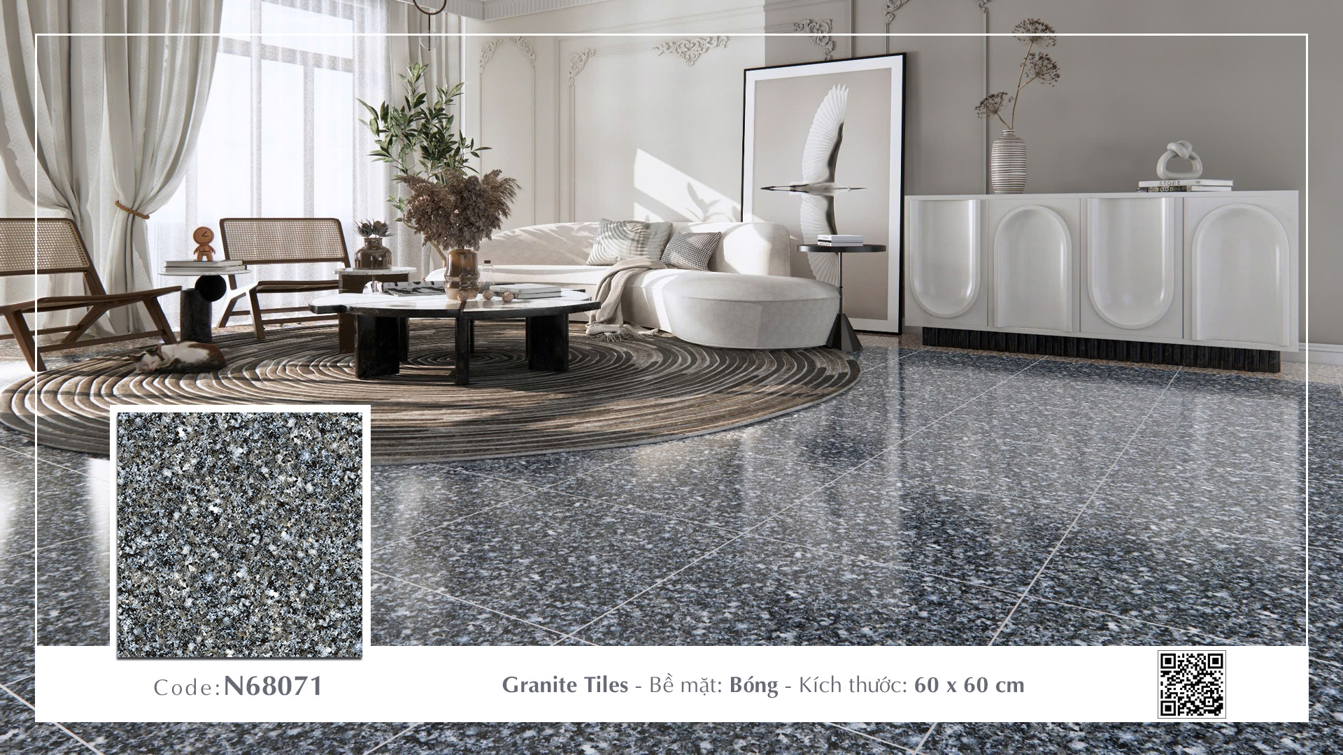 Gạch Lát nền Ý Mỹ 60x60 N68071