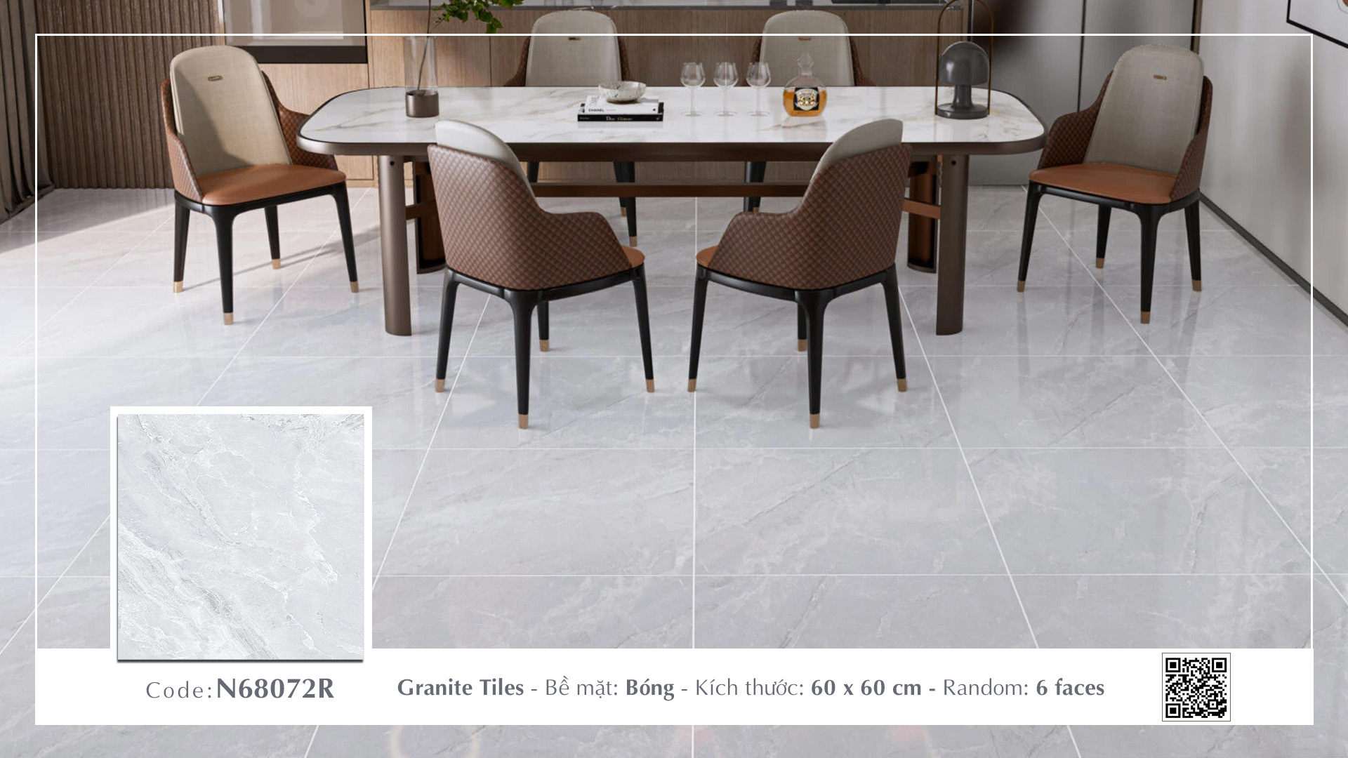 Gạch Lát nền Ý Mỹ 60x60 N68072R