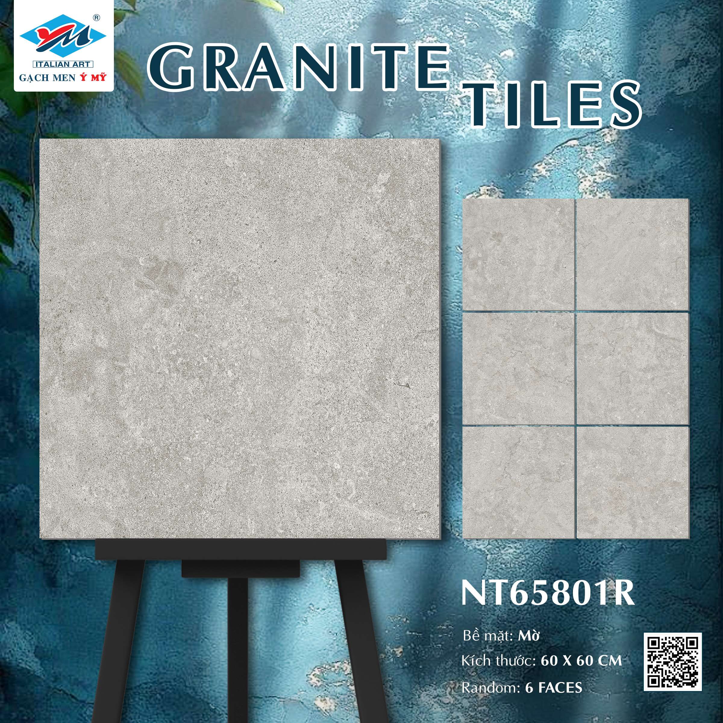 Gạch Lát nền Ý Mỹ 60x60 NT65801R - Ảnh 8