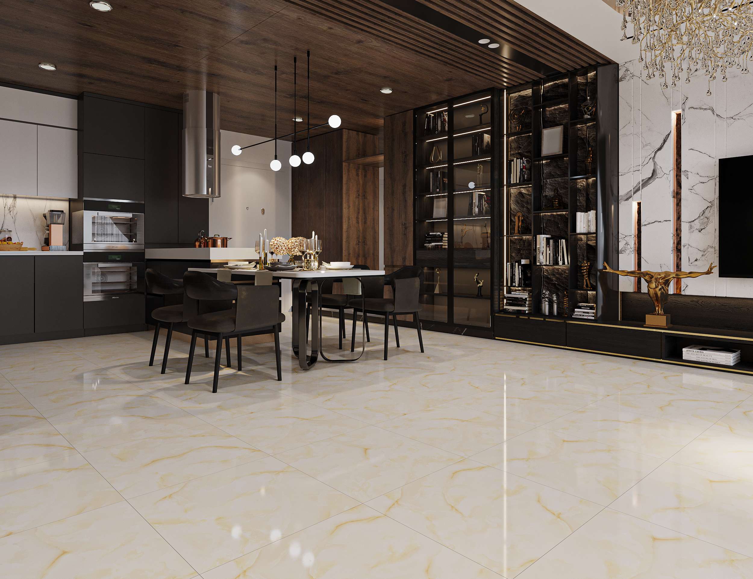 Gạch Lát nền Ý Mỹ 60x60 NT68804R - Ảnh 7