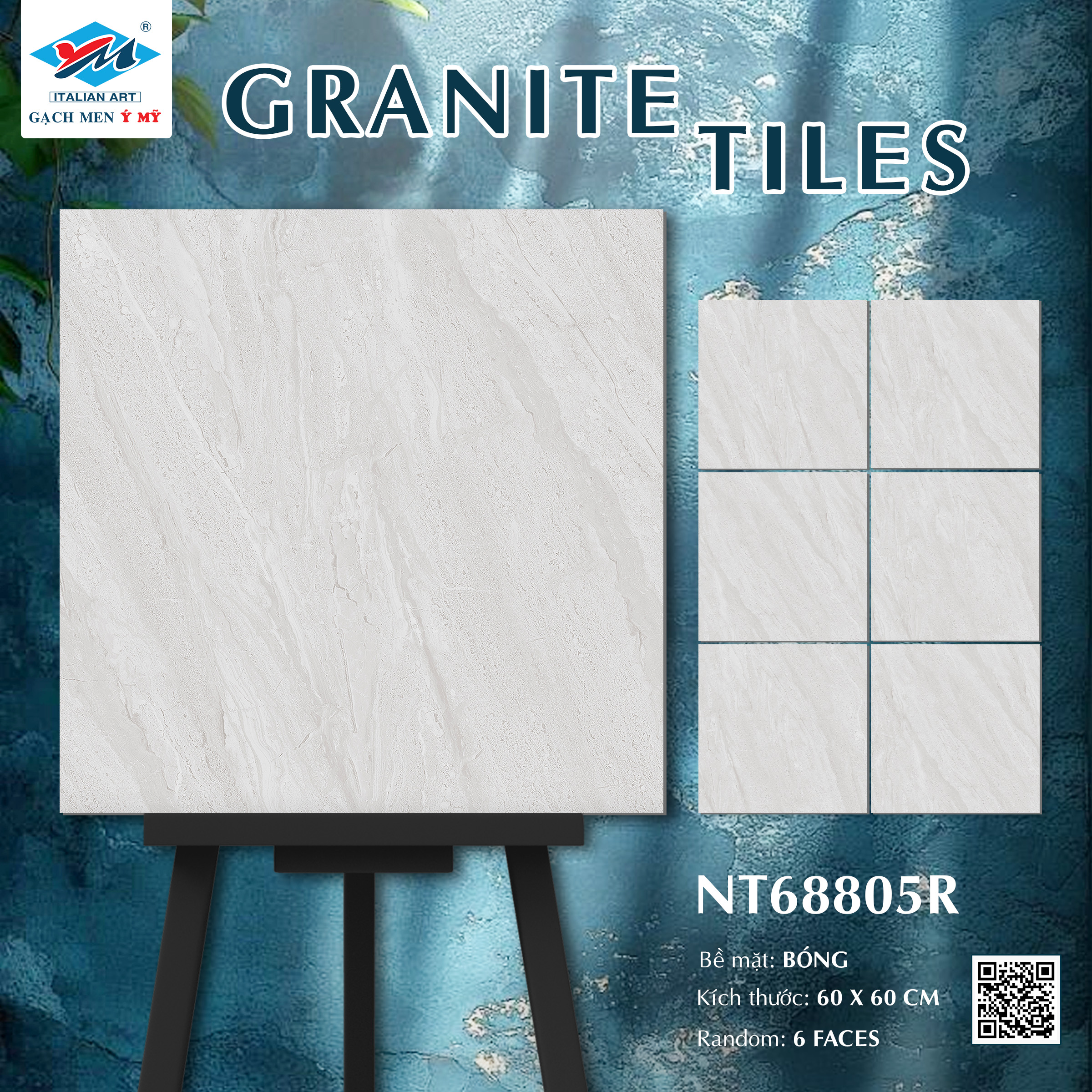 Gạch Lát nền Ý Mỹ 60x60 NT68805R - Ảnh 10