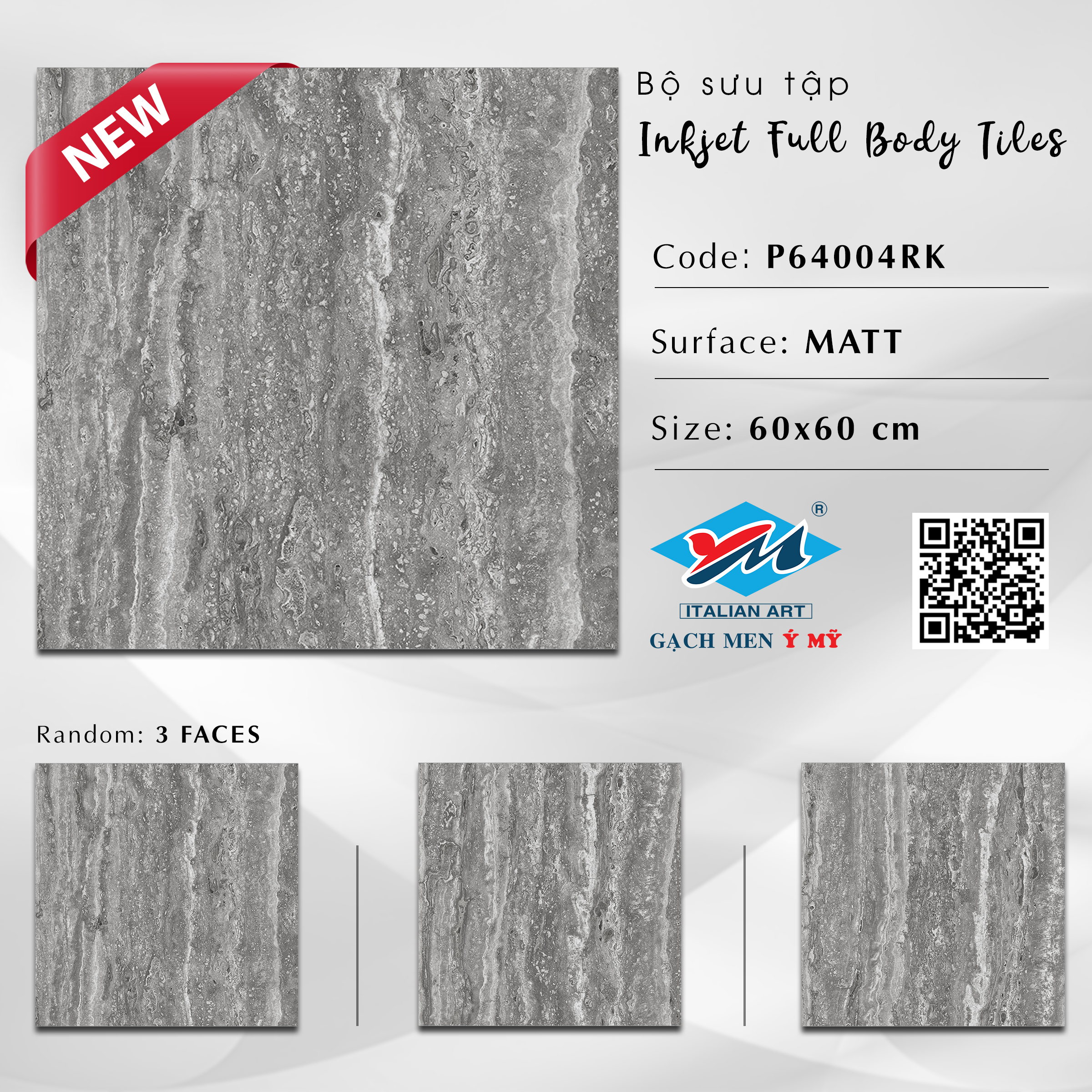 Gạch Lát nền Ý Mỹ 60x60 P64004RK - Ảnh 8