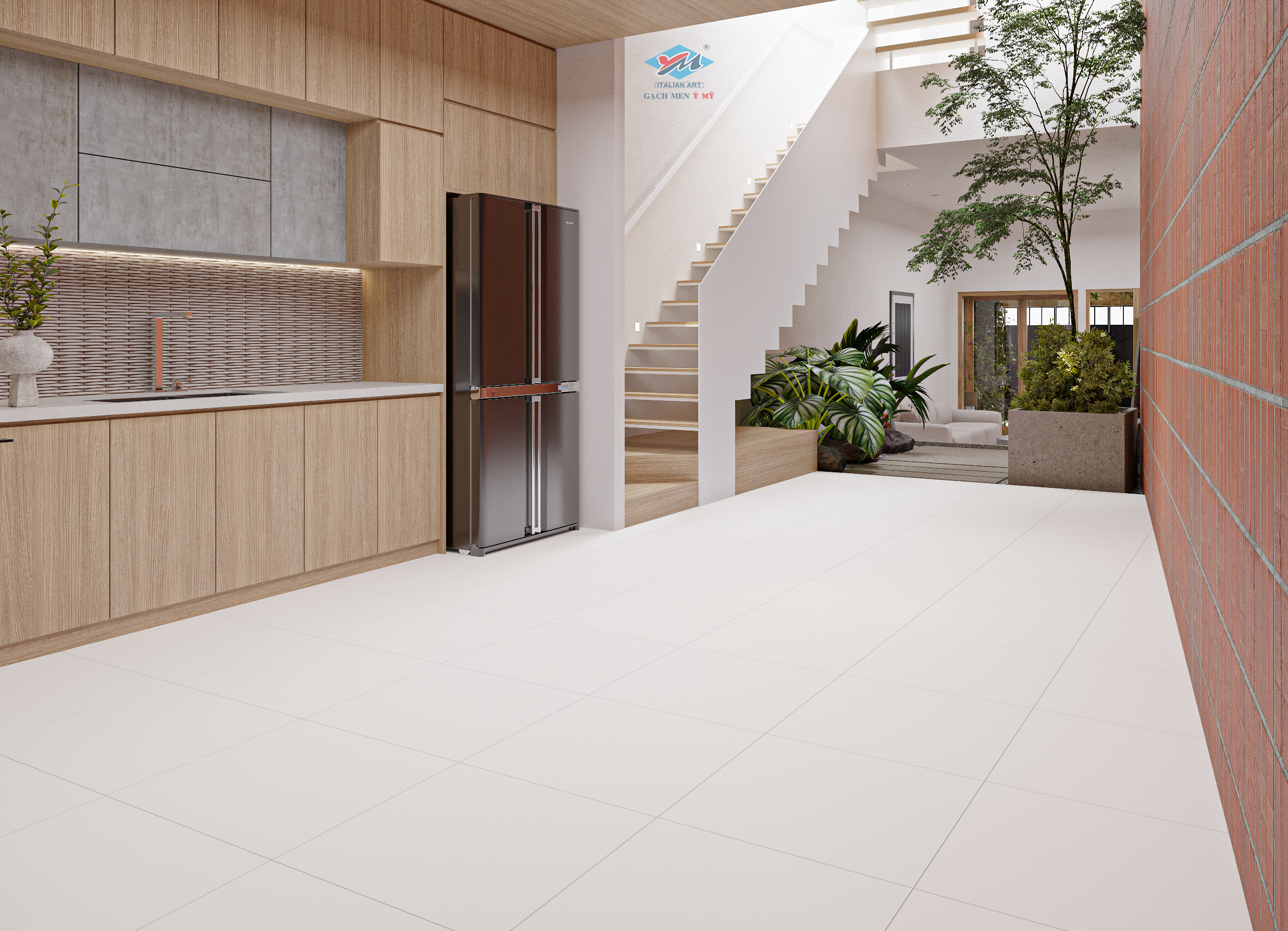 Gạch Lát nền Ý Mỹ 60x60 P65000 - Ảnh 2