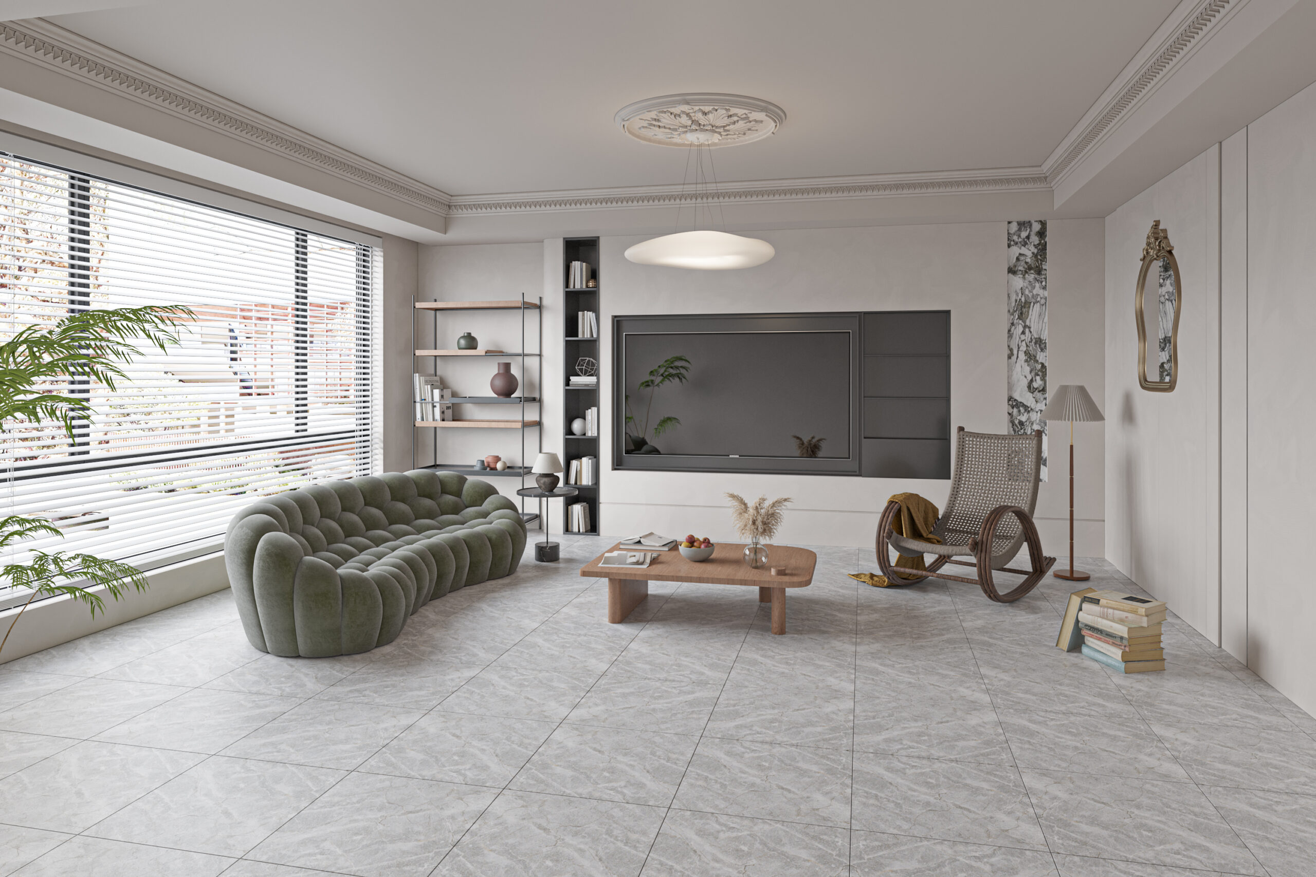 Gạch Lát nền Ý Mỹ 60x60 P65011C - Ảnh 2