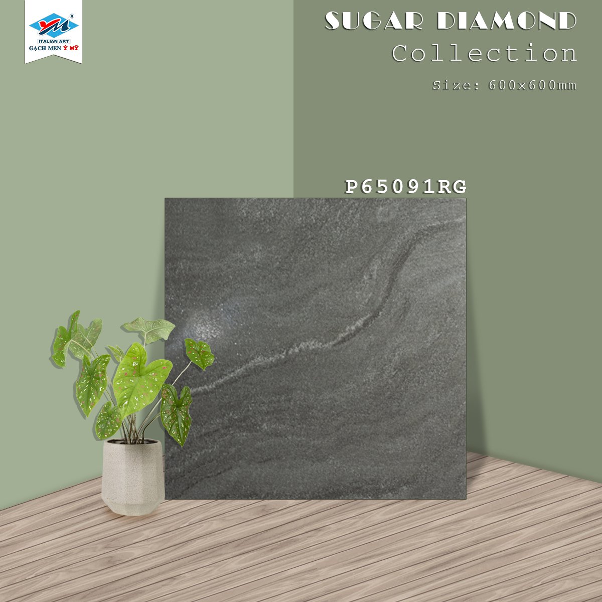 Gạch Lát nền Ý Mỹ 60x60 P65091RG - Ảnh 9