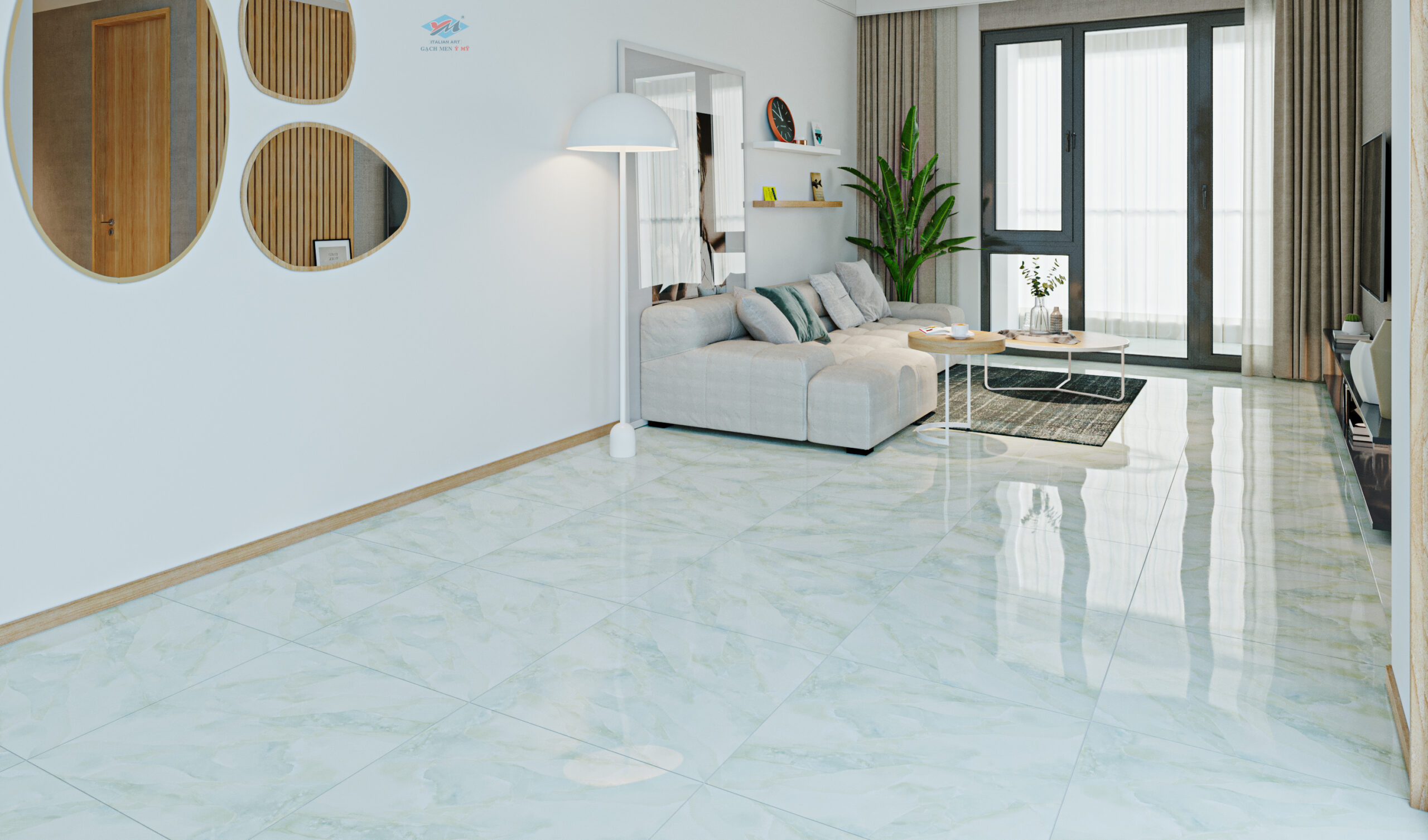 Gạch Lát nền Ý Mỹ 60x60 P68064 - Ảnh 2