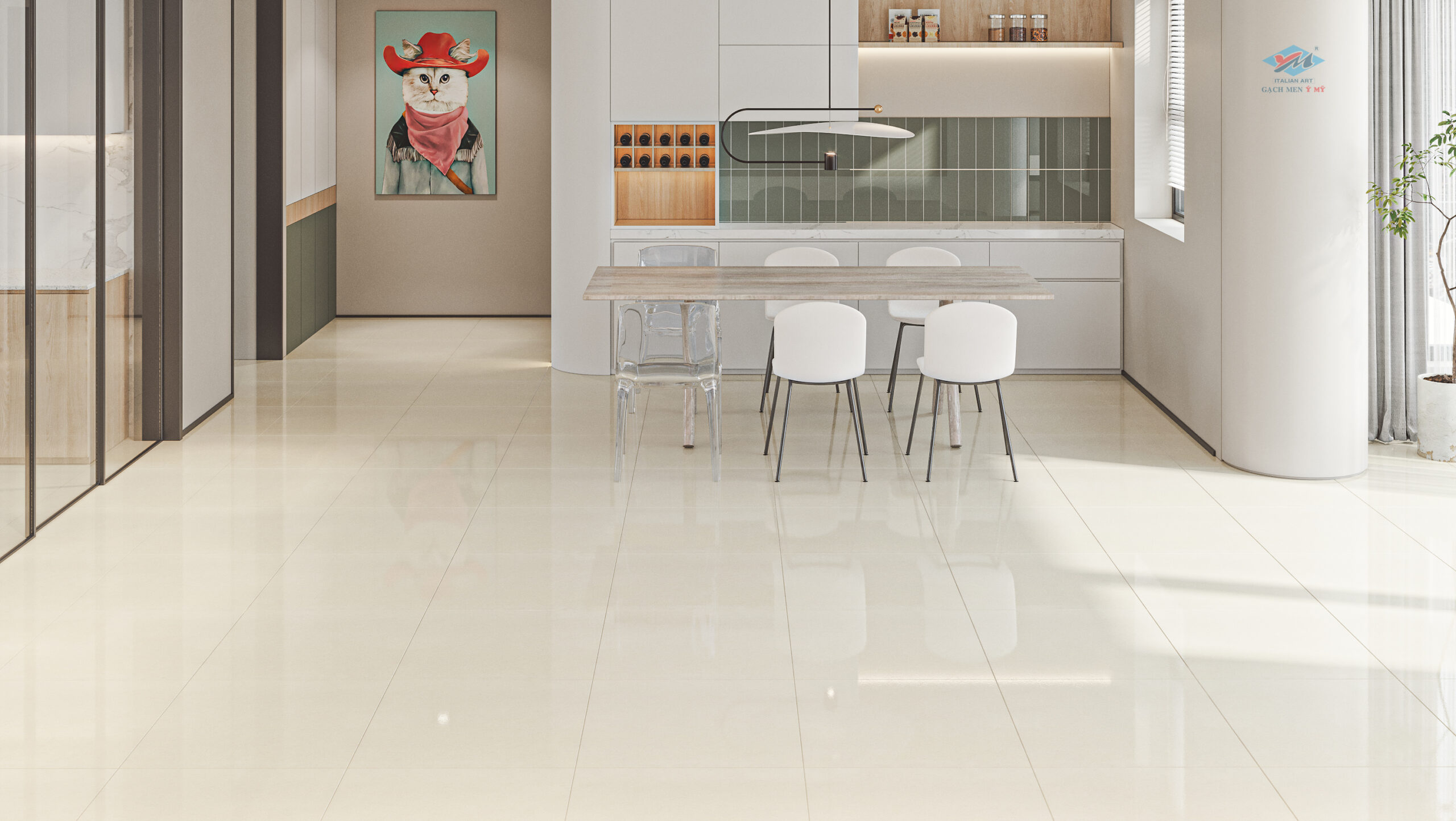 Gạch Lát nền Ý Mỹ 60x60 P68126 - Ảnh 2