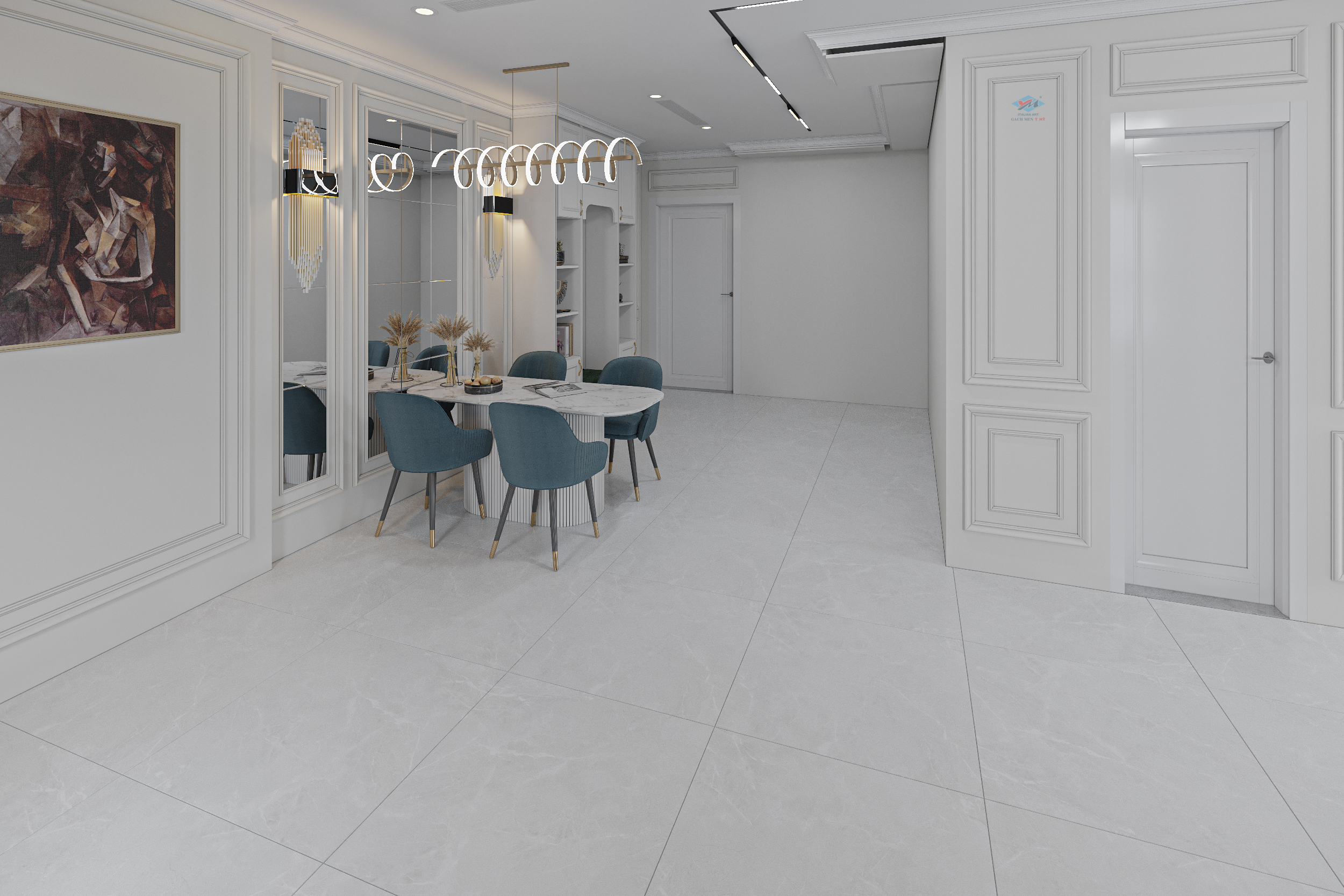 Gạch Lát nền Ý Mỹ 80x80 P85019RH - Ảnh 4