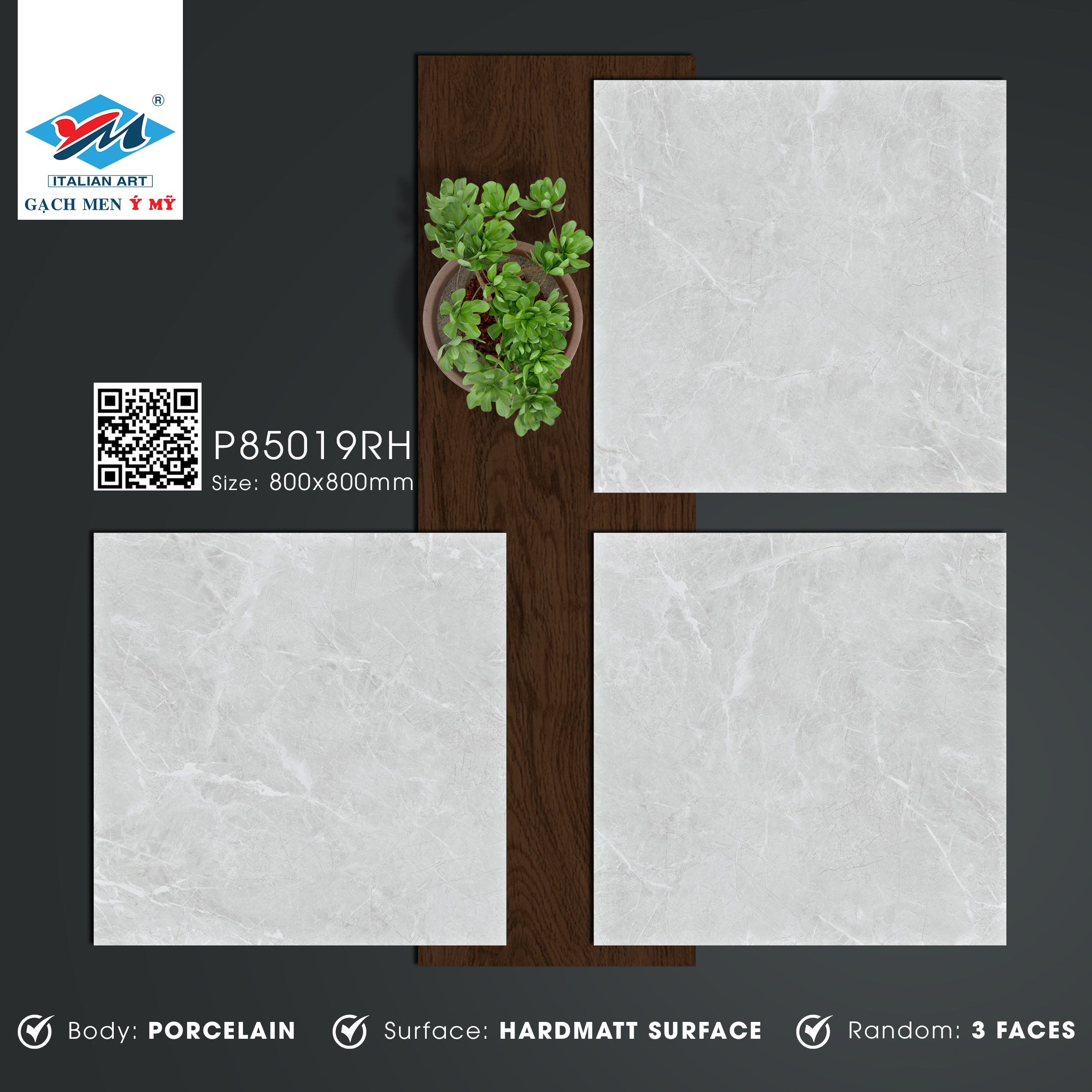Gạch Lát nền Ý Mỹ 80x80 P85019RH - Ảnh 7