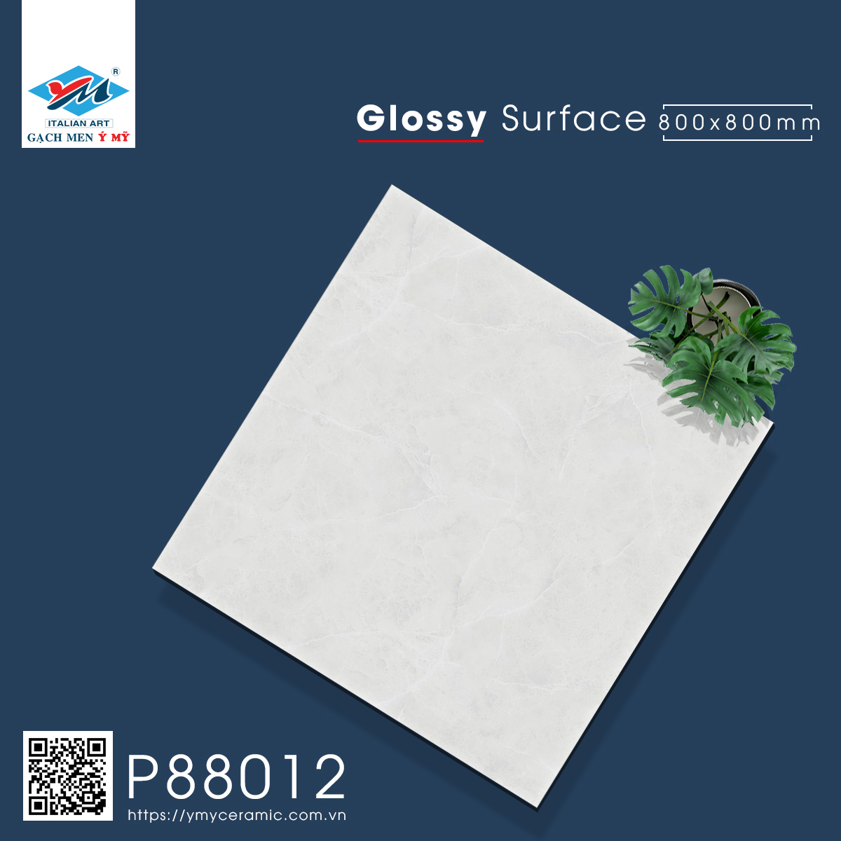 Gạch Lát nền Ý Mỹ 80x80 P88012 - Ảnh 3