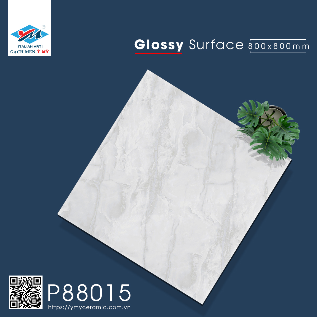 Gạch Lát nền Ý Mỹ 80x80 P88015 - Ảnh 3