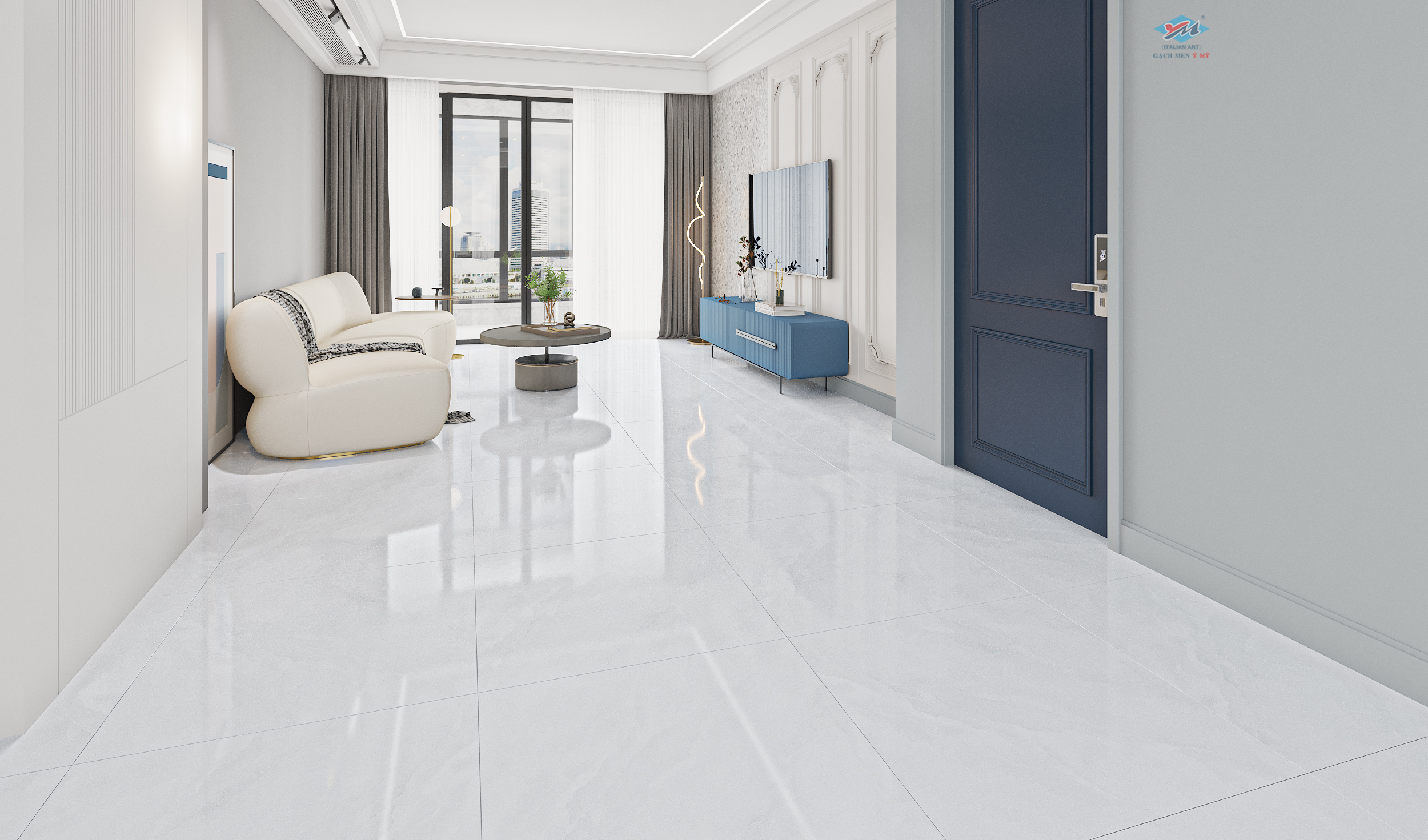 Gạch Lát nền Ý Mỹ 80x80 P88032 - Ảnh 4