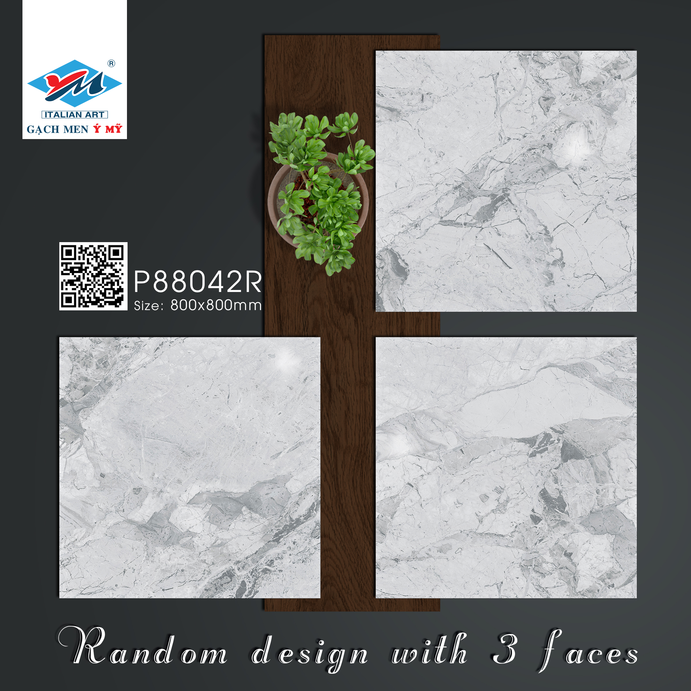 Gạch Lát nền Ý Mỹ 80x80 P88042R - Ảnh 5