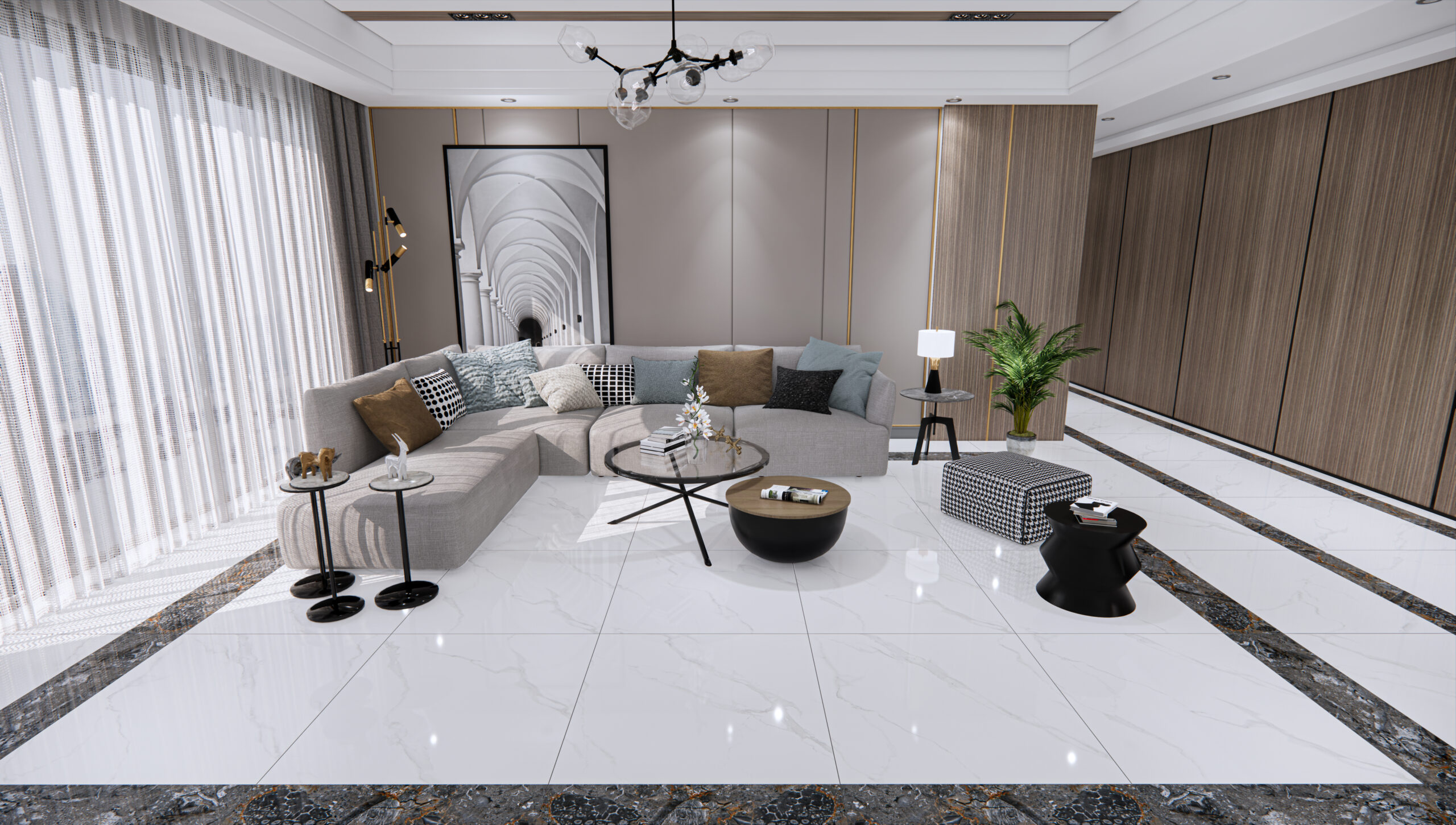 Gạch Lát nền Ý Mỹ 80x80 P88044R - Ảnh 2