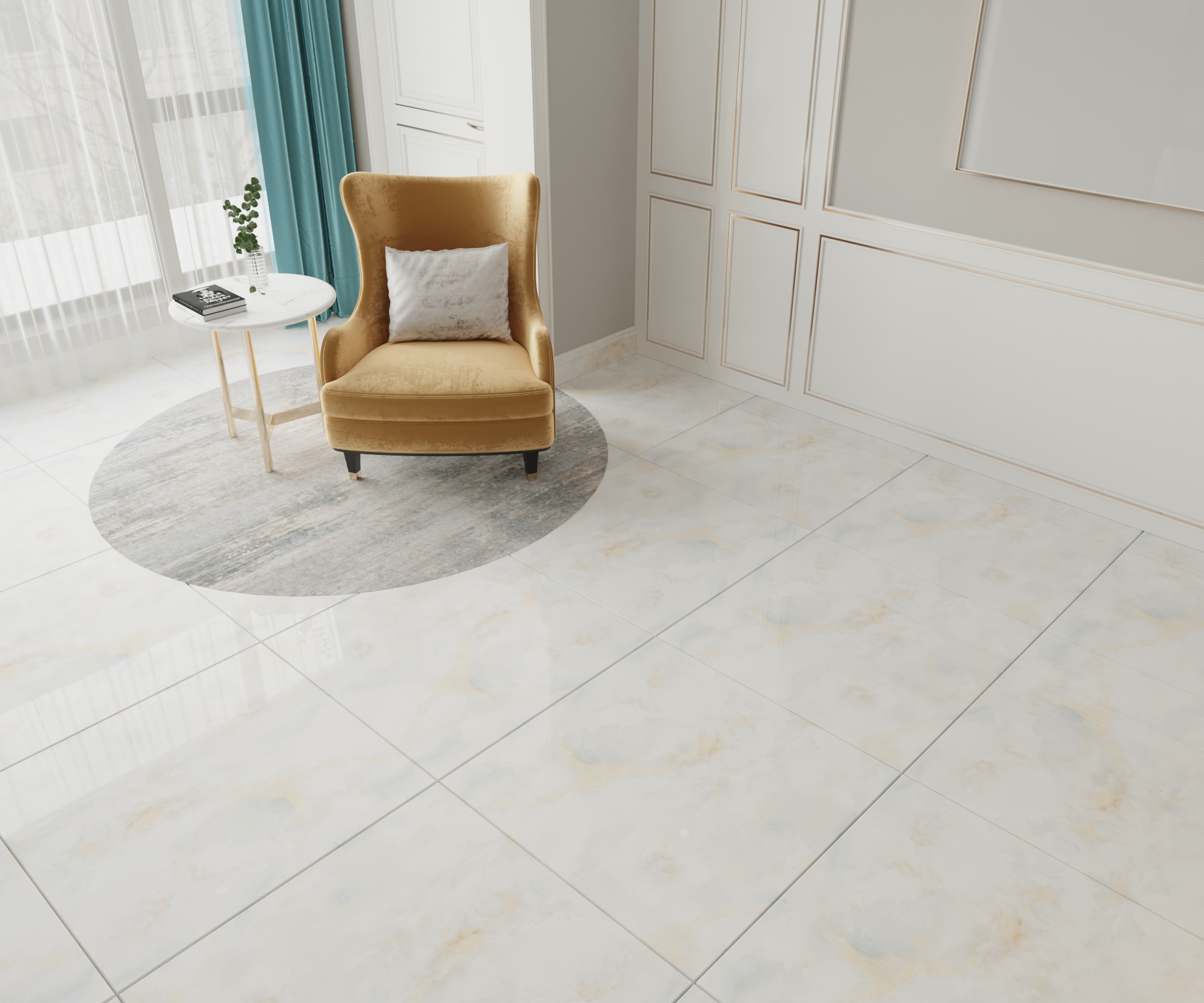 Gạch Lát nền Ý Mỹ 80x80 P88065 - Ảnh 2