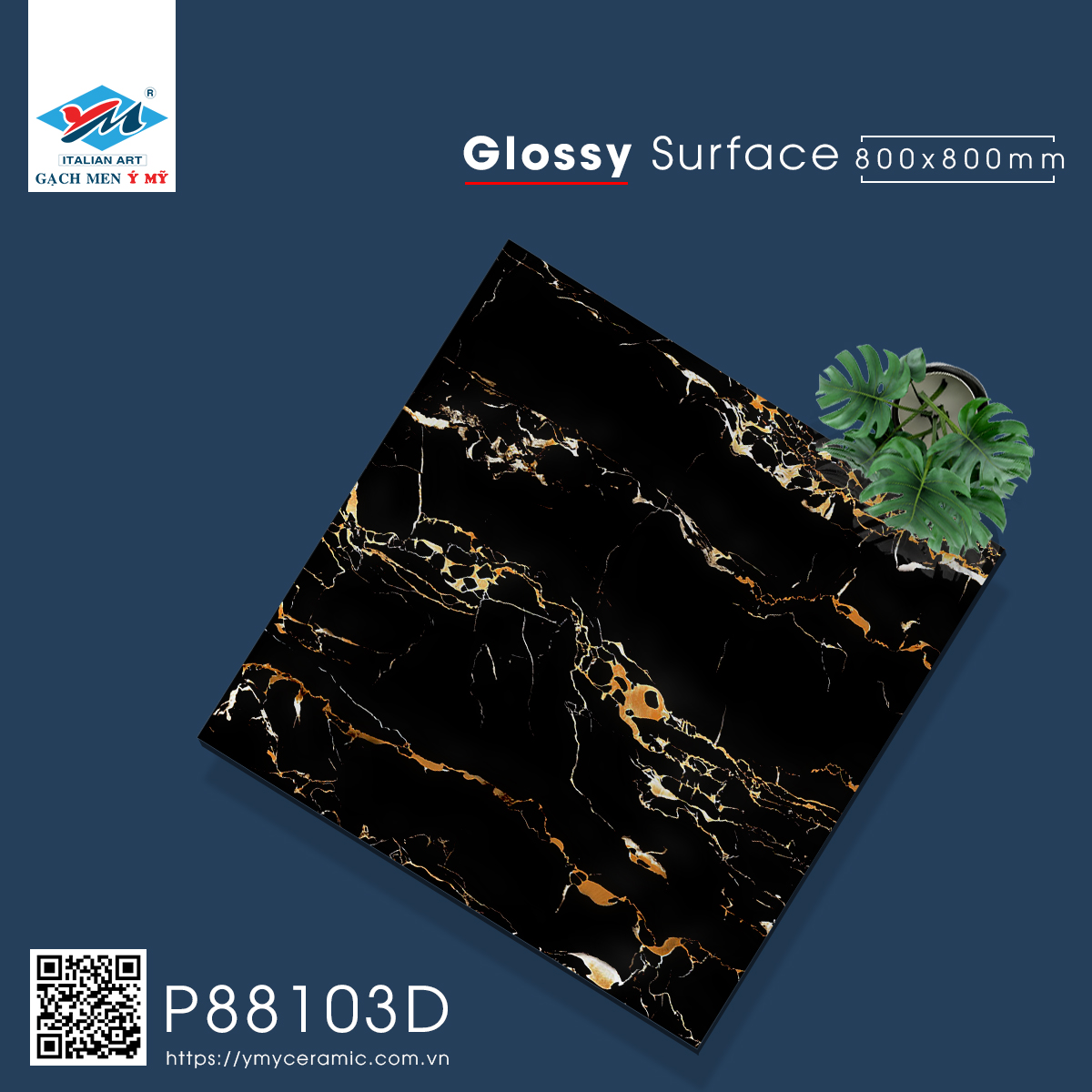 Gạch Lát nền Ý Mỹ 80x80 P88103D - Ảnh 5