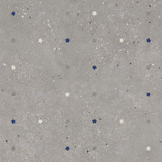 FIORI CENERE RECT 90X90