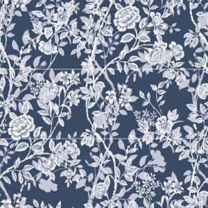 DECOR SET(3) VIVIANE MARINE 30X90