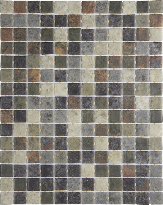 GLASS MOSAIC PIERRE DE BALI 31,5X39,6 (2,5X2,5)