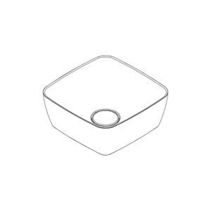 LAVABO CLEO SQUARE ON TOP/SEMI