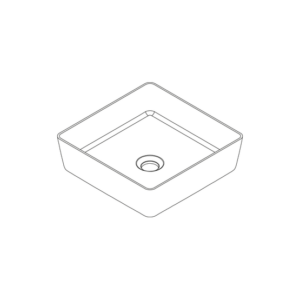 LAVABO LINO SQUARE ON TOP
