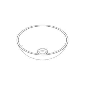 LAVABO ONA ROUND ON TOP/SEMI