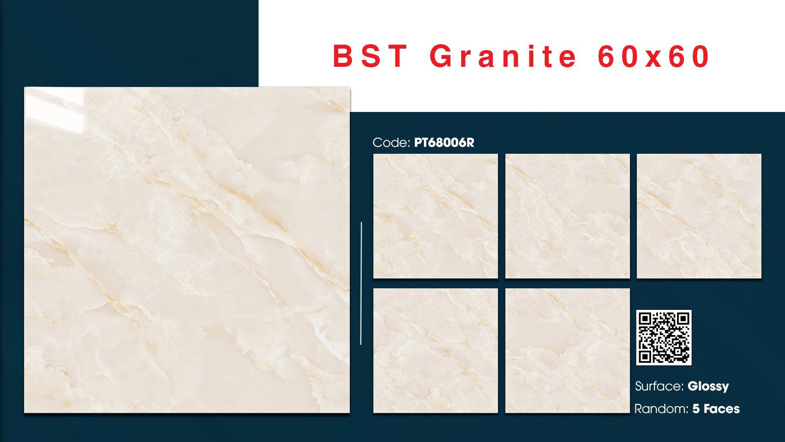 Gạch Lát nền Ý Mỹ 60x60 PT68006R