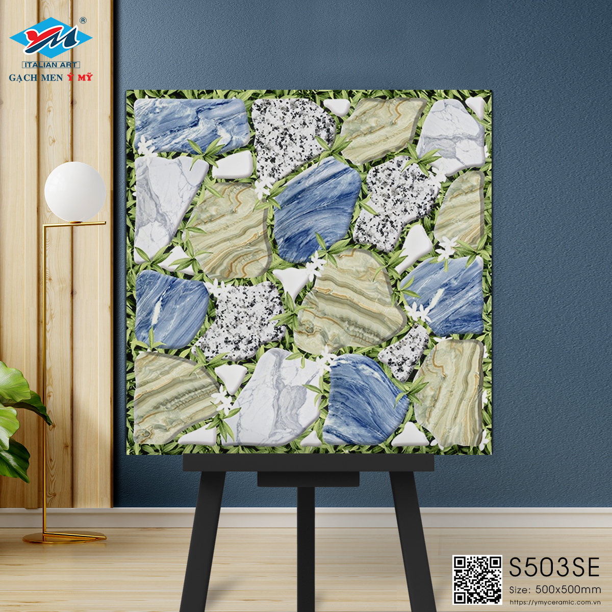 Gạch Sân vườn Ý Mỹ 50x50 S503SE - Ảnh 5