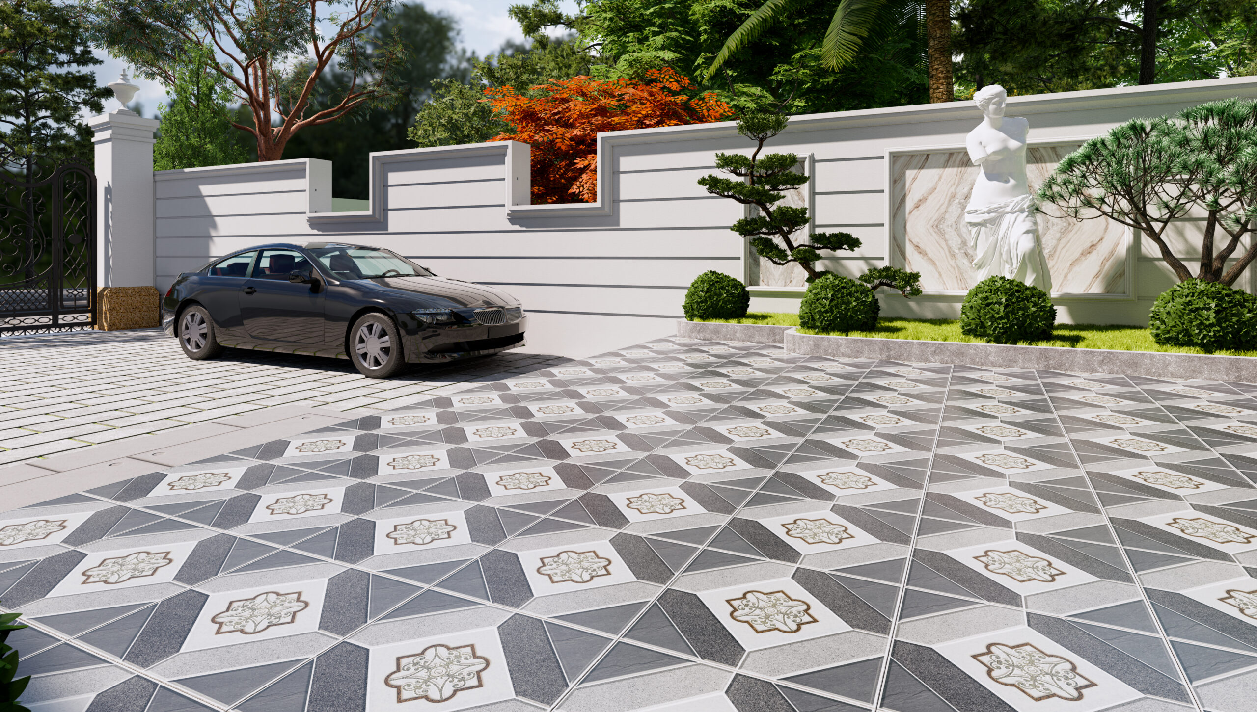 Gạch Sân vườn Ý Mỹ 50x50 S507E - Ảnh 2