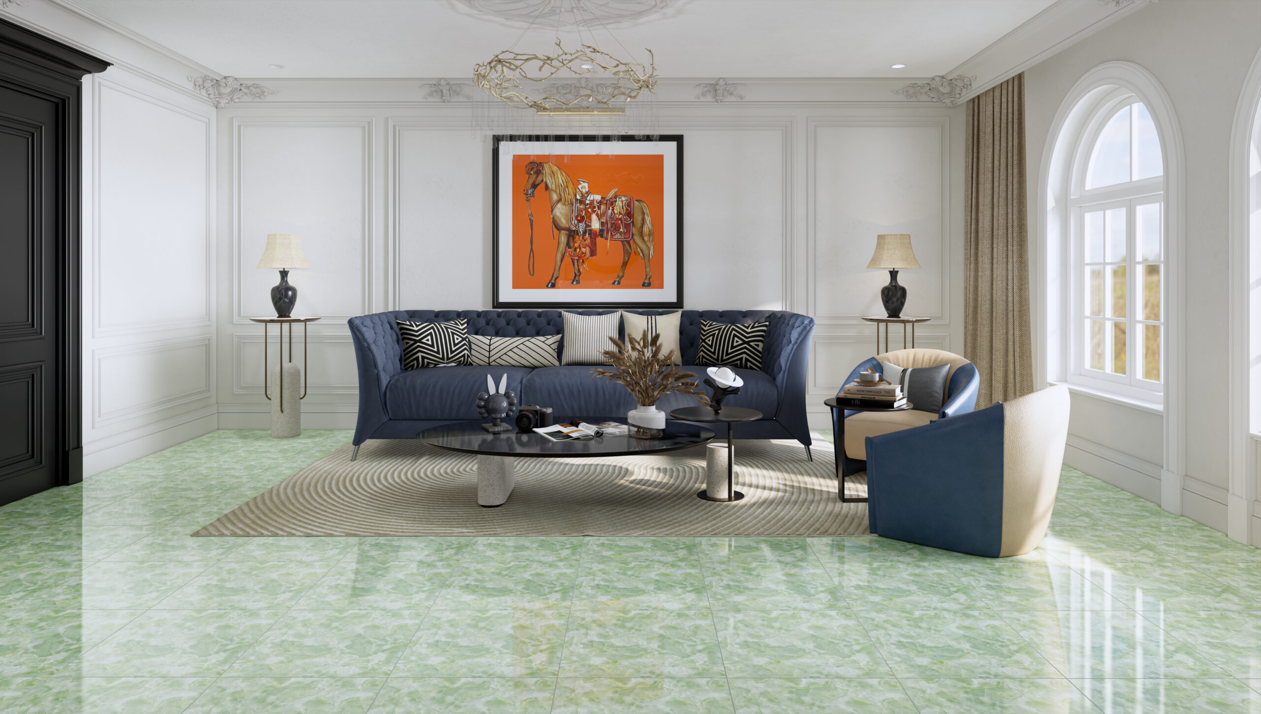 Gạch Lát nền Ý Mỹ 50x50 S555 - Ảnh 2