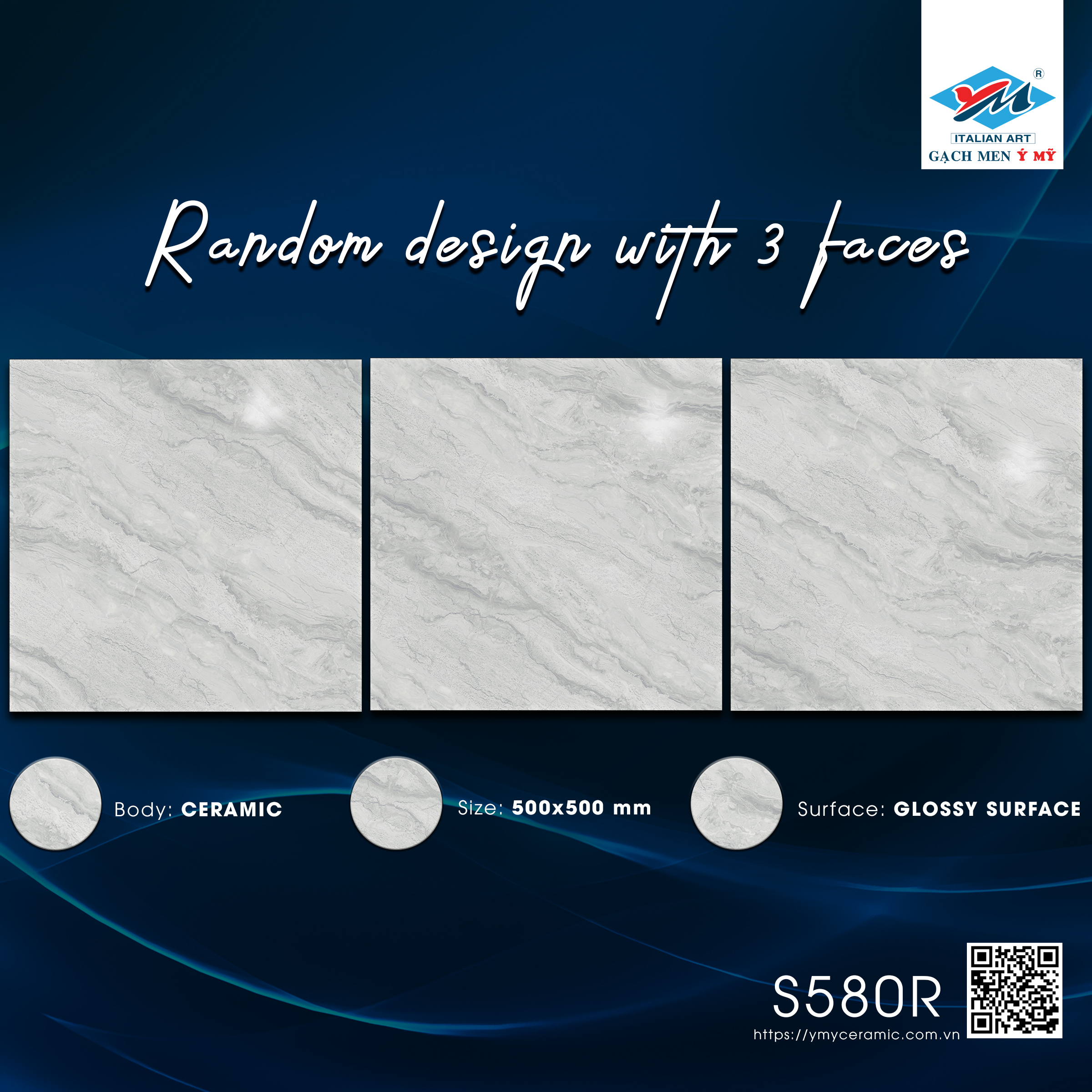 Gạch Lát nền Ý Mỹ 50x50 S580R - Ảnh 7