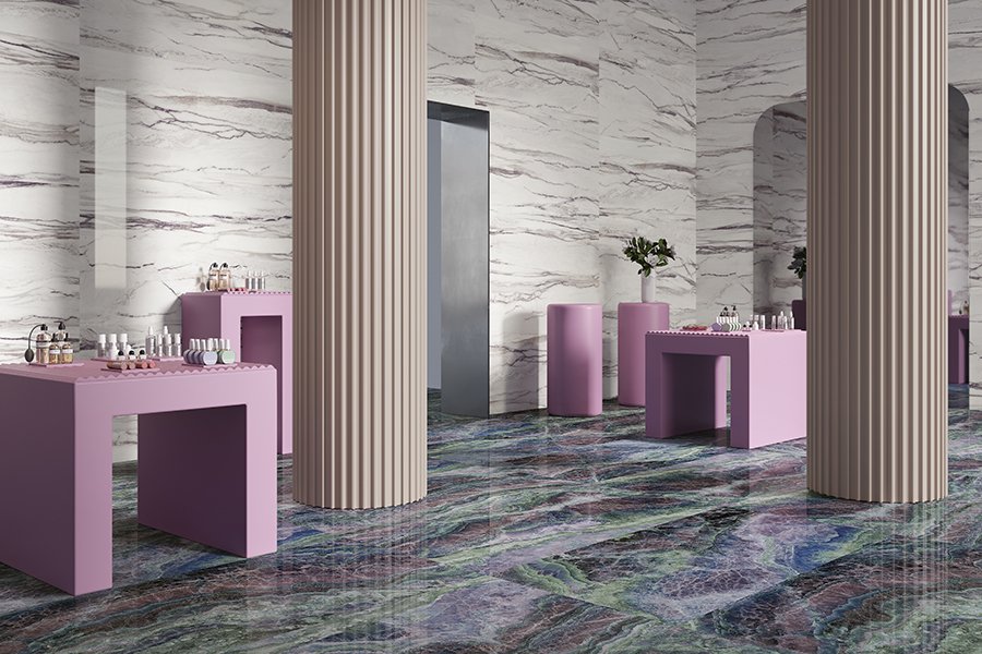 Gạch vân đá marble Vietceramic 90x180 918STONPUKRY - Ảnh 3