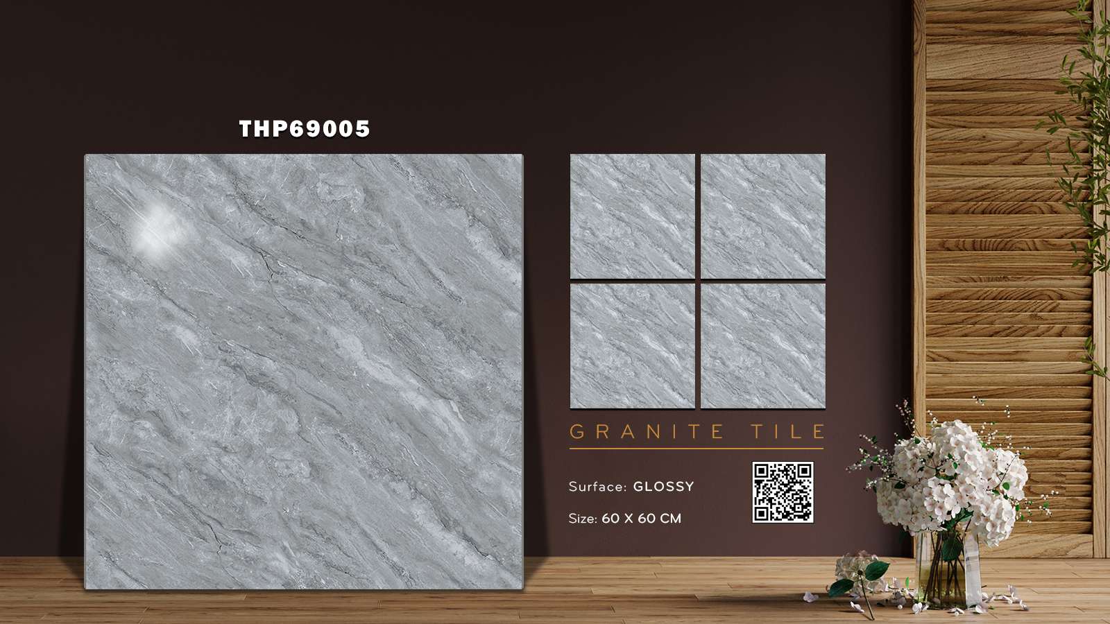 Gạch Lát nền, ốp tường Ý Mỹ 60x60 THP69005