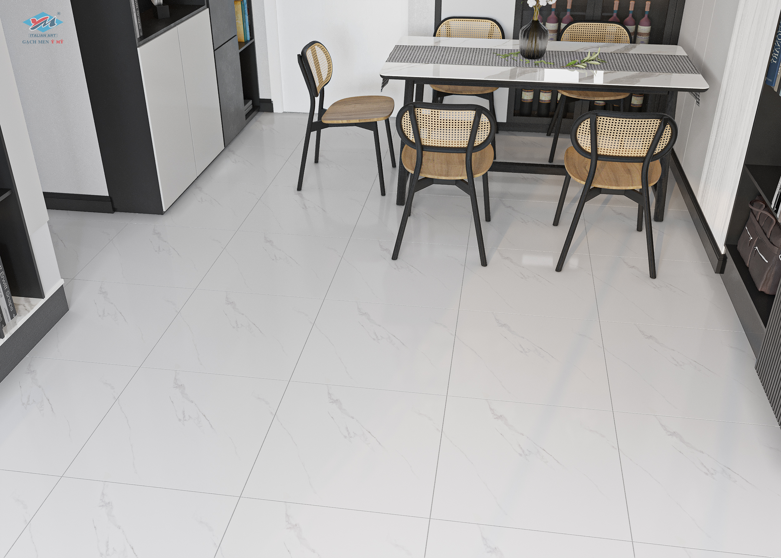 Gạch Lát nền, ốp tường Ý Mỹ 60x60 THPG6901 - Ảnh 2