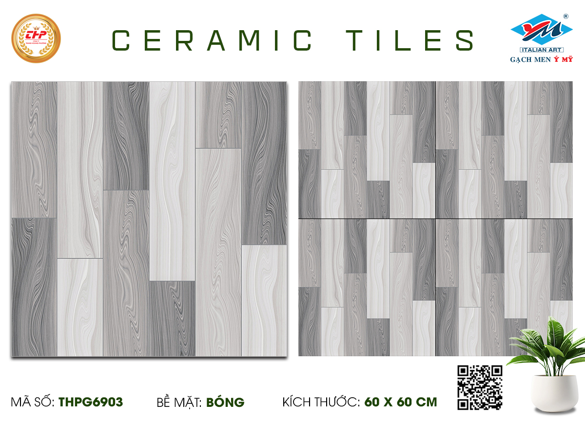 Gạch Lát nền, ốp tường Ý Mỹ 60x60 THPG6903 - Ảnh 3