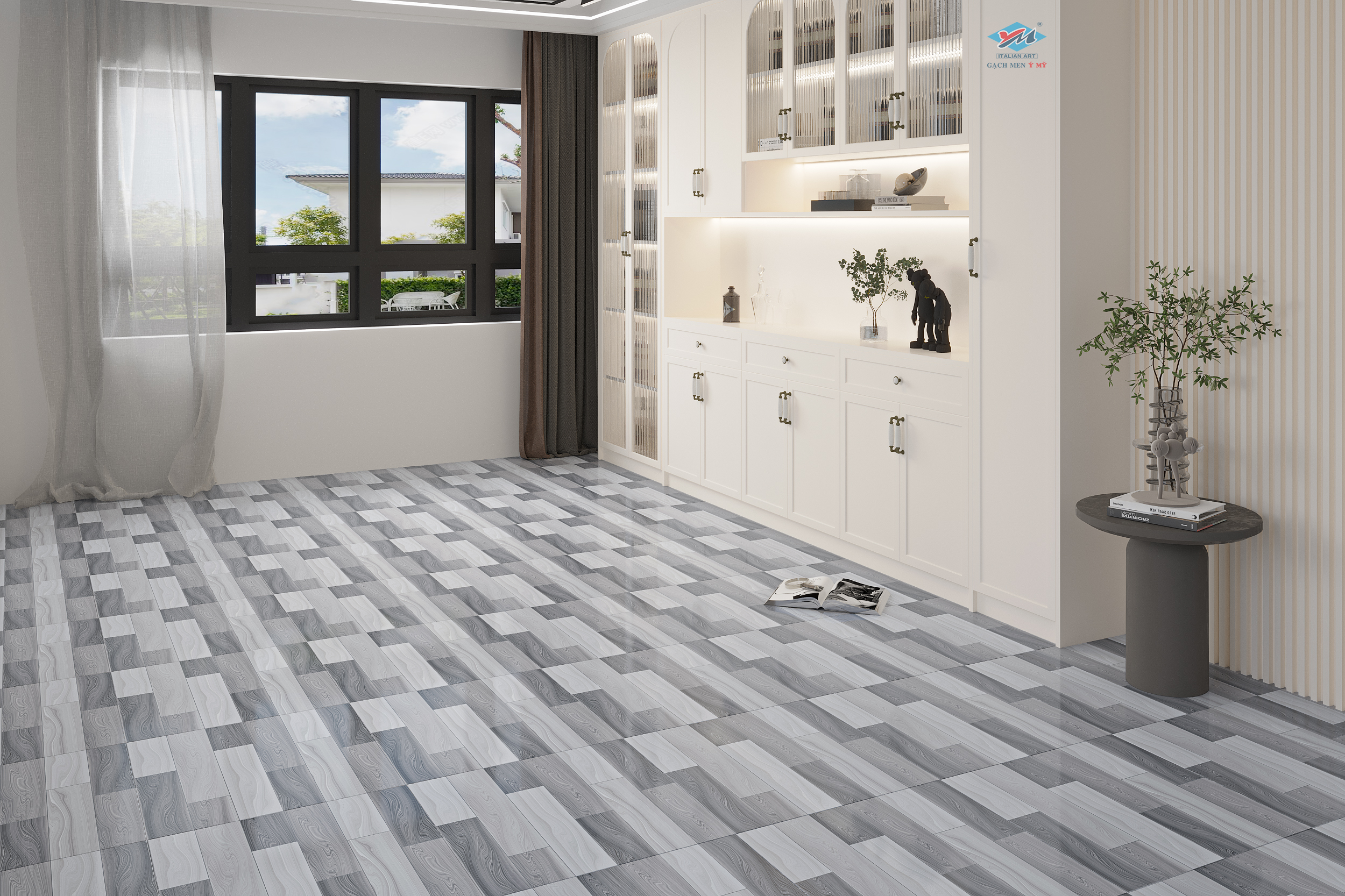 Gạch Lát nền, ốp tường Ý Mỹ 60x60 THPG6903 - Ảnh 4