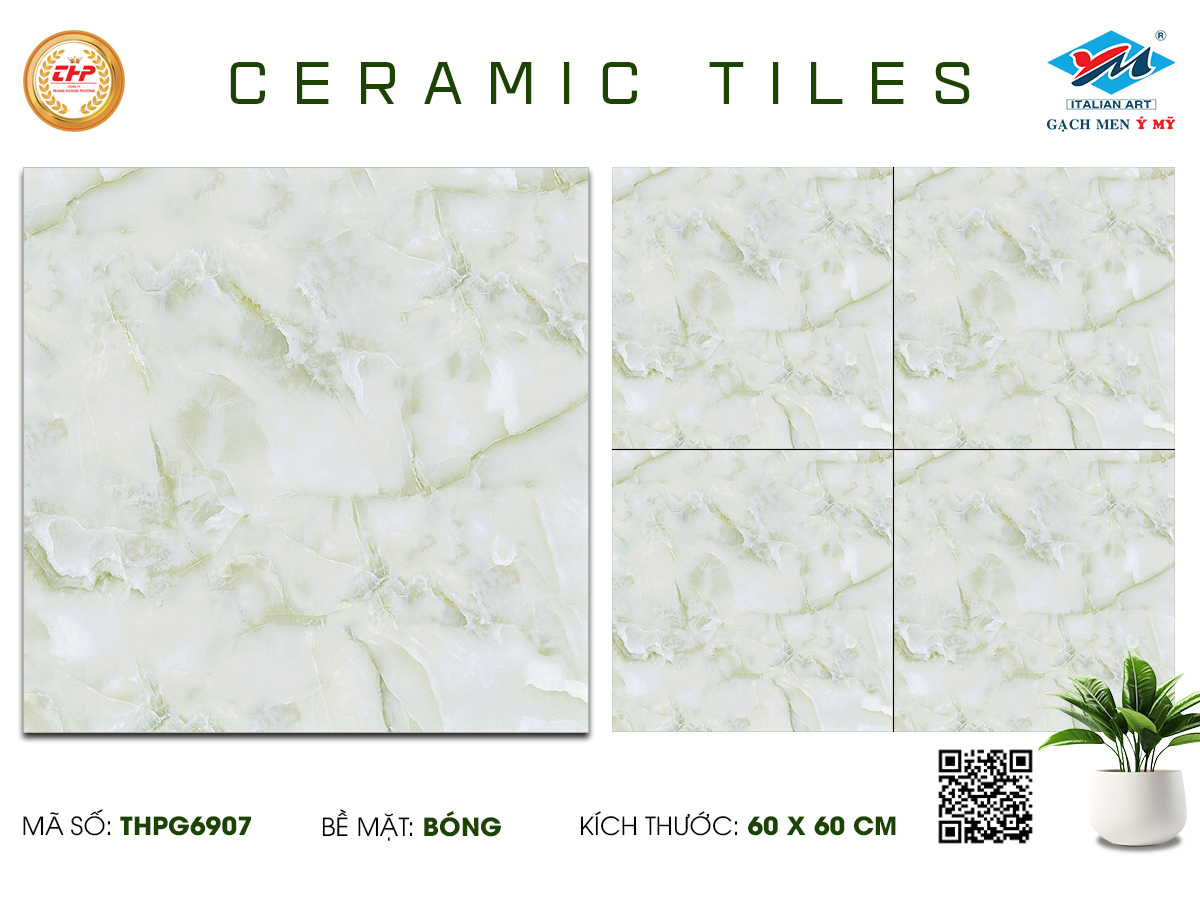 Gạch Lát nền, ốp tường Ý Mỹ 60x60 THPG6907 - Ảnh 5