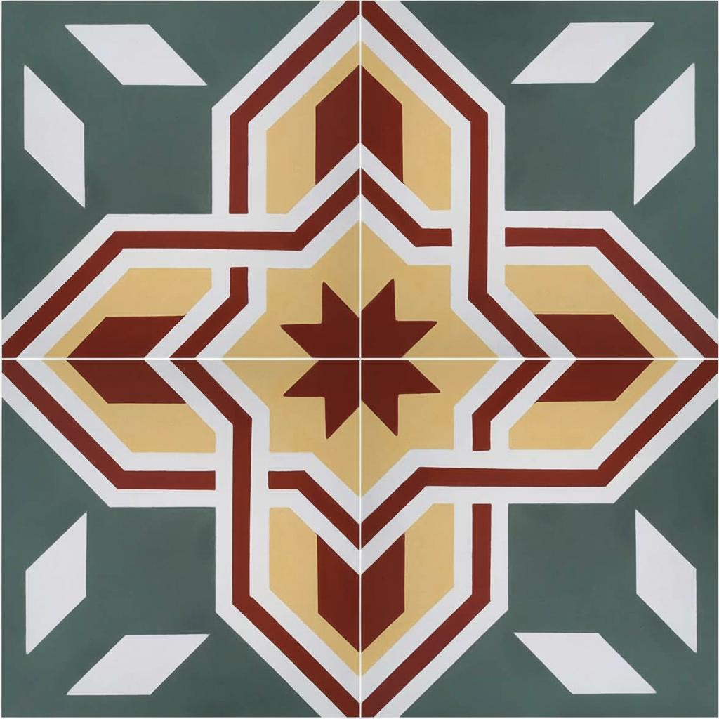 Gạch bông vuông 20x20 V20-954 - Ảnh 2