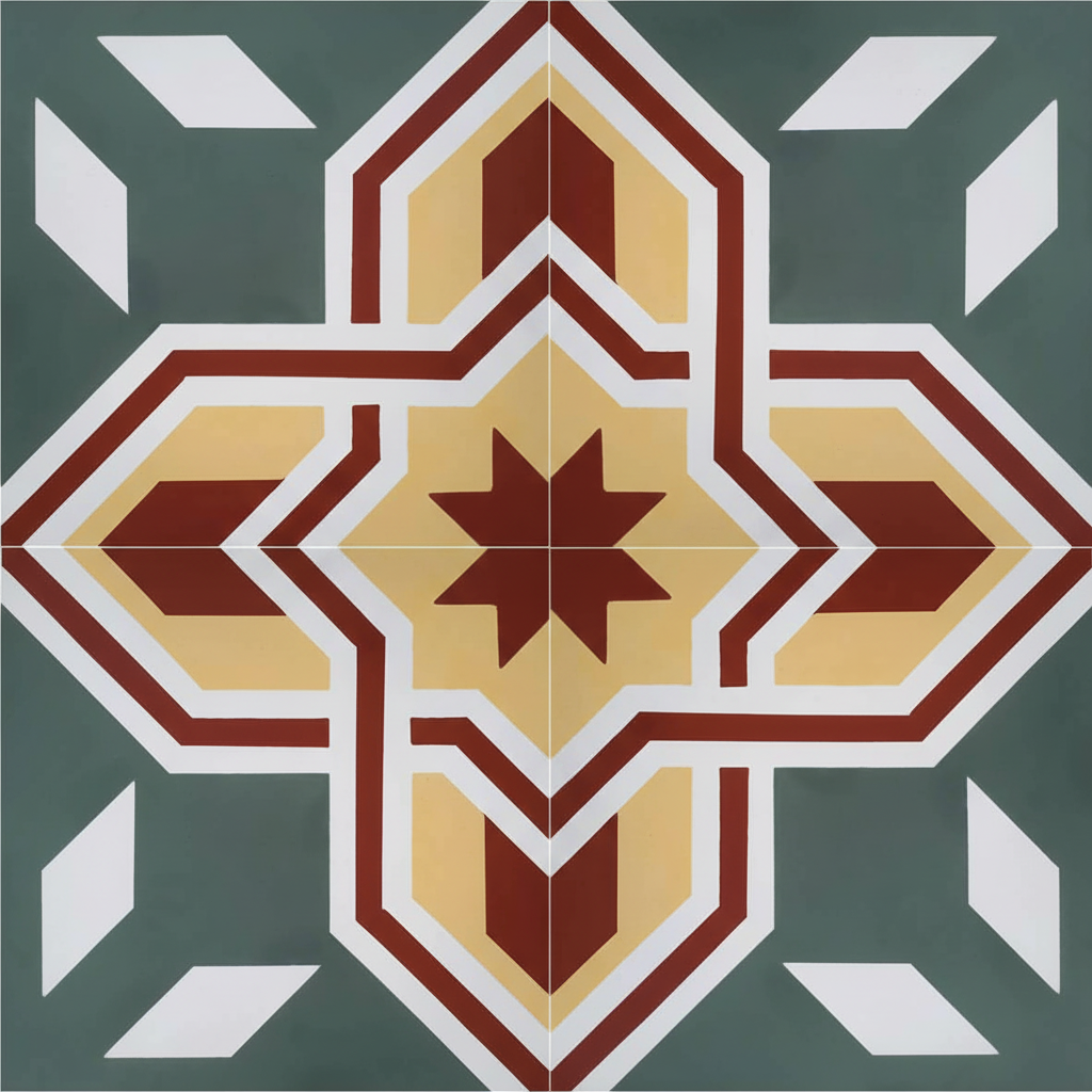 Gạch bông vuông 20x20 V20-954 - Ảnh 4