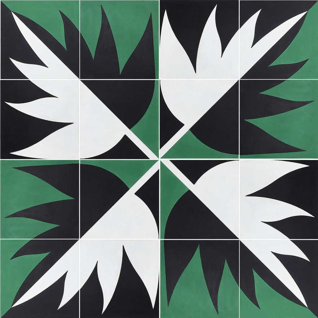 Gạch bông vuông 25x25 V25-006 - Ảnh 3