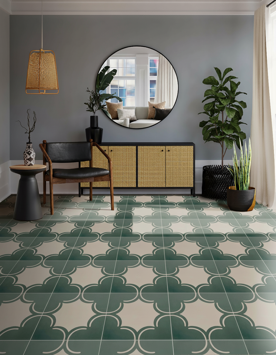 Gạch bông vuông 30x30 V30-044 - Ảnh 2